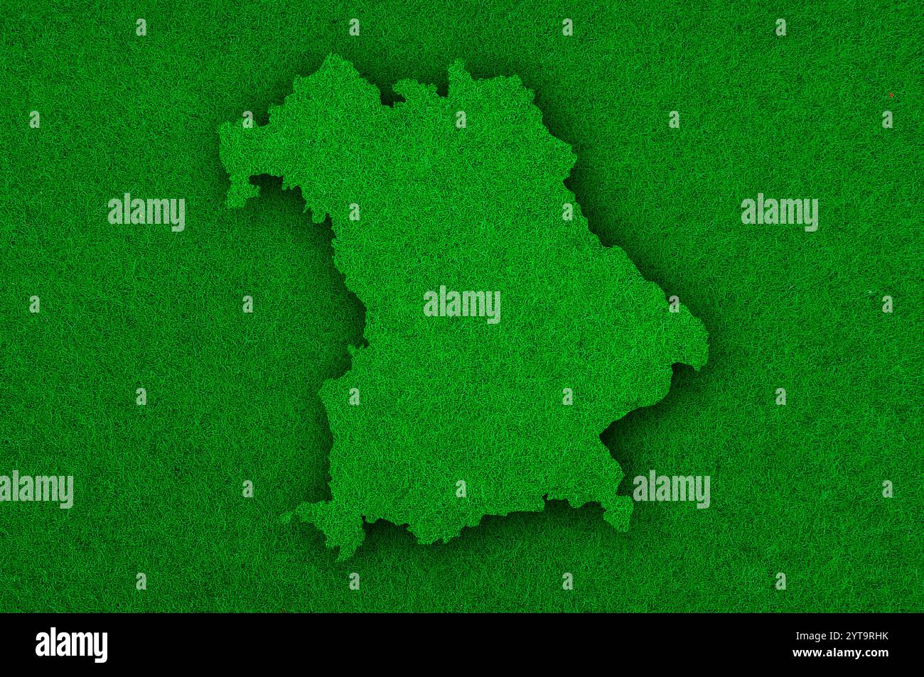 Map of Bavaria on green felt Stock Photo - Alamy