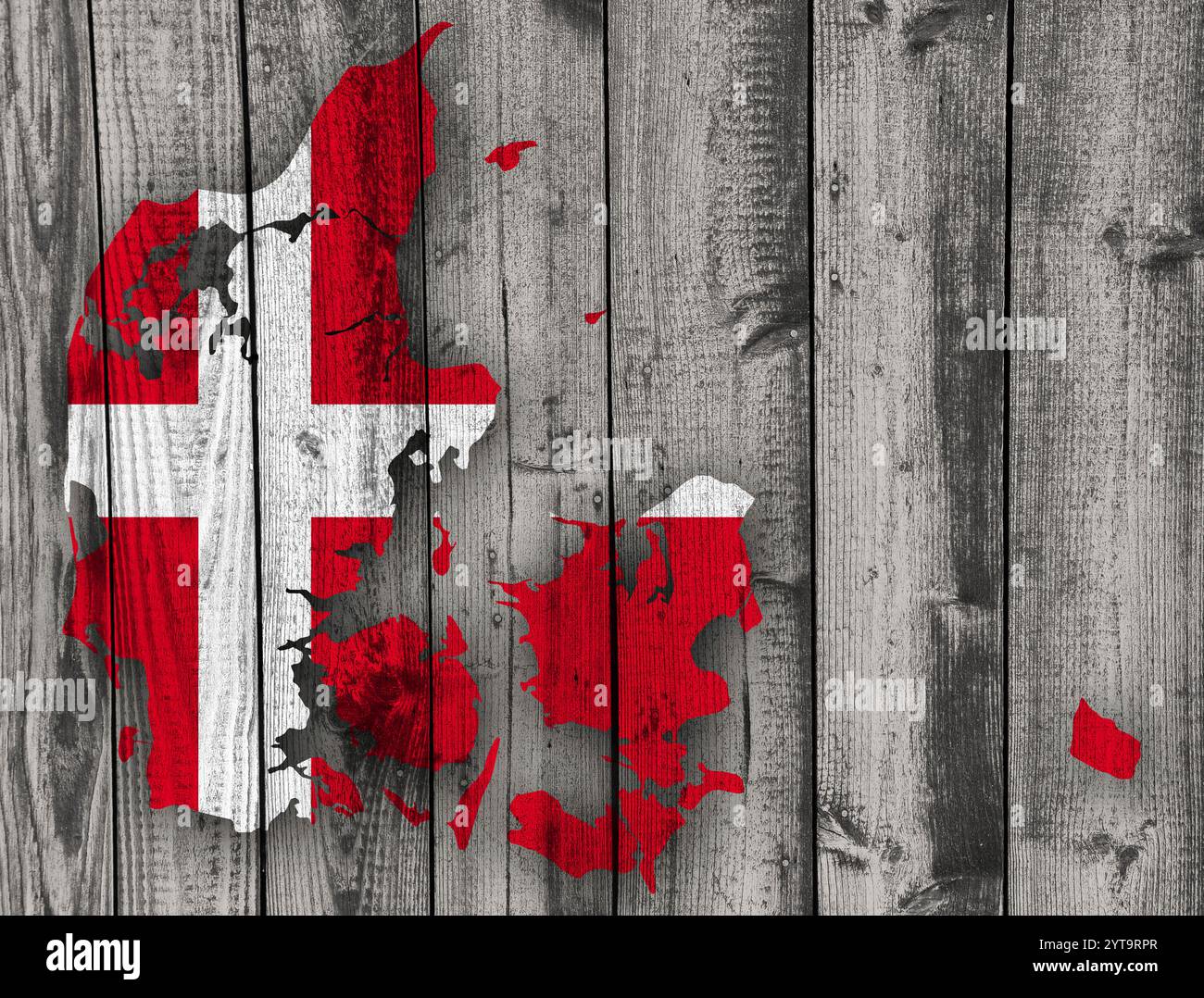 Map of Denmark on texture Stock Photo - Alamy