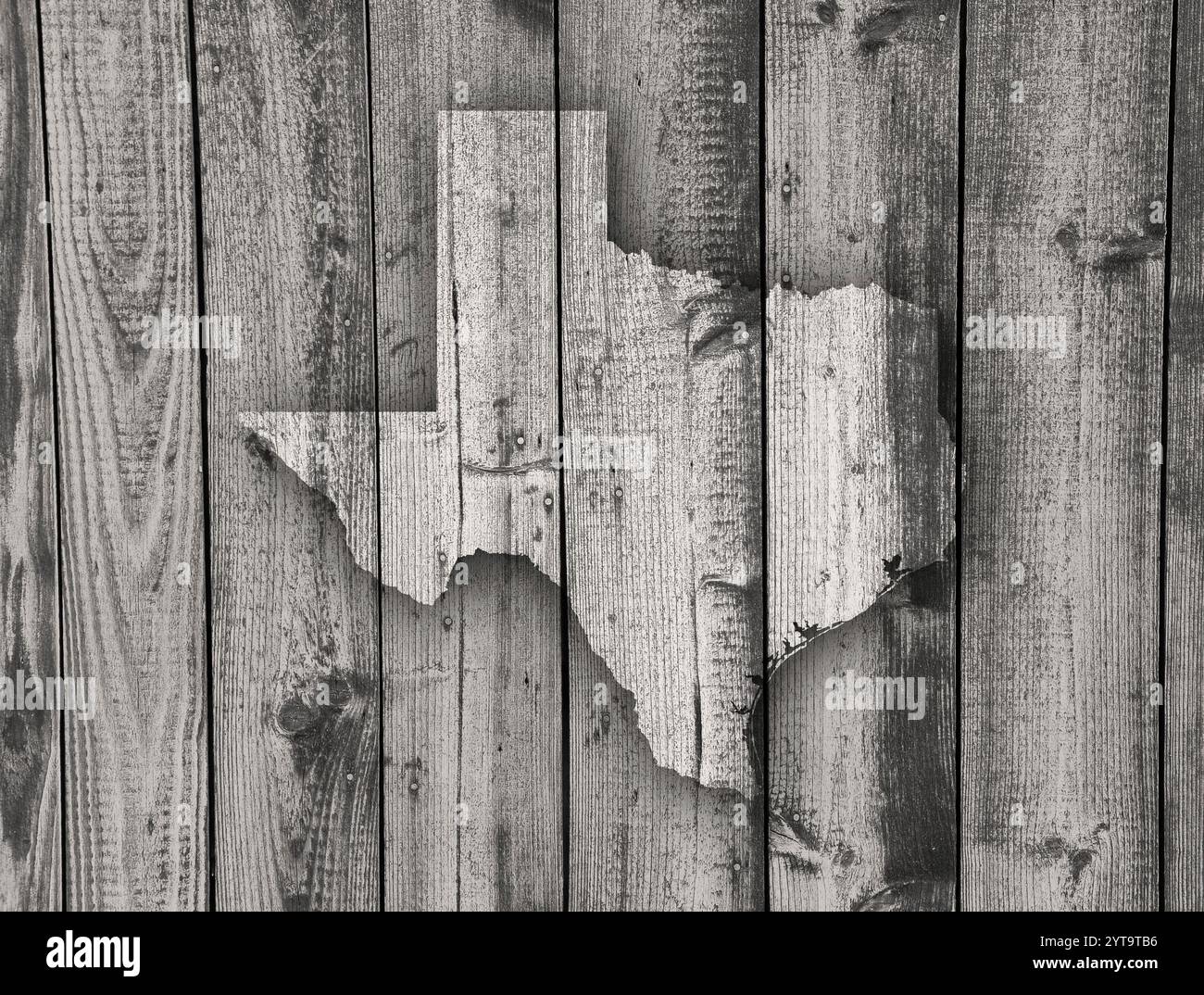 Map of Texas on weathered wood Stock Photo - Alamy