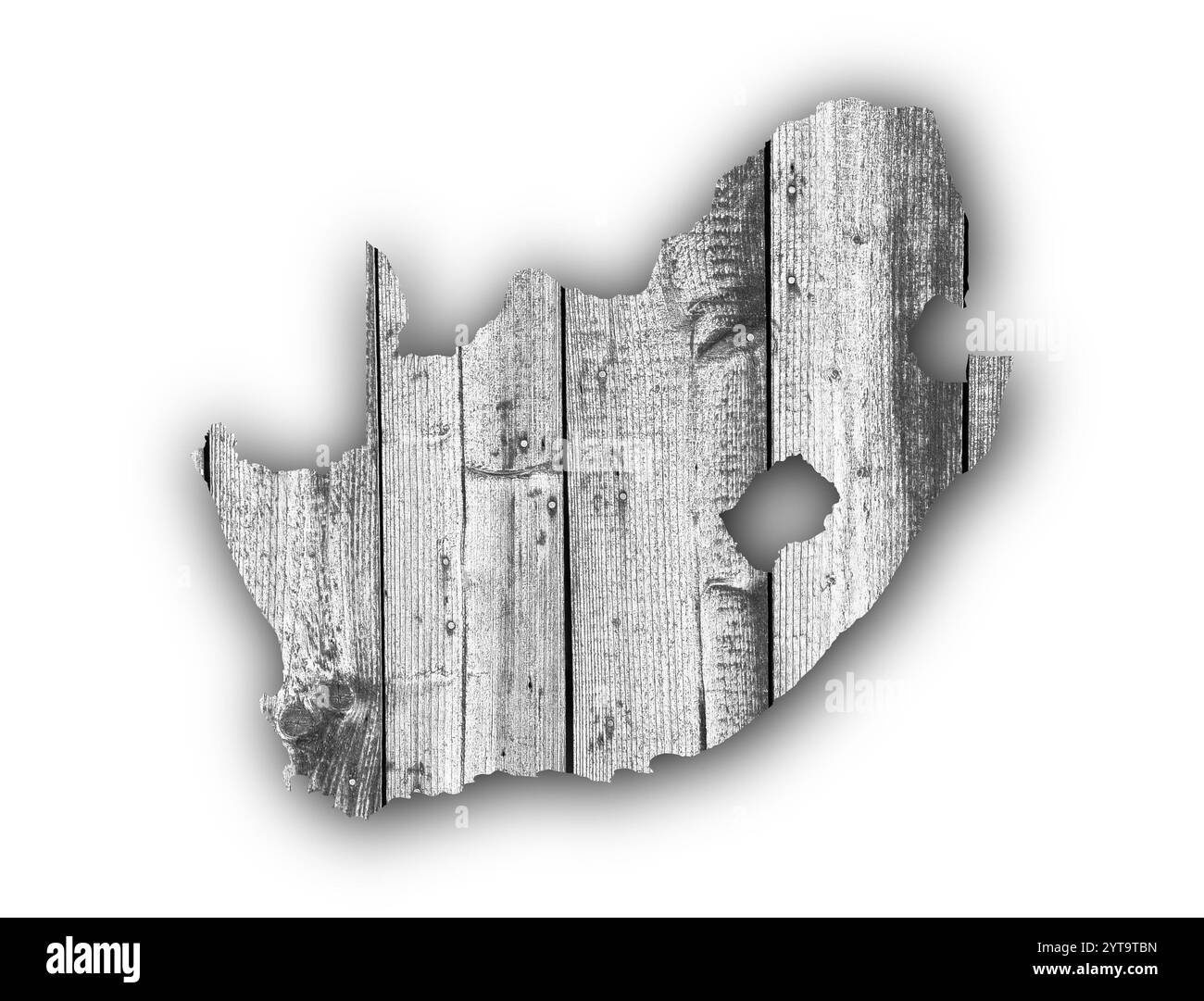 Map of South Africa on weathered wood Stock Photo - Alamy