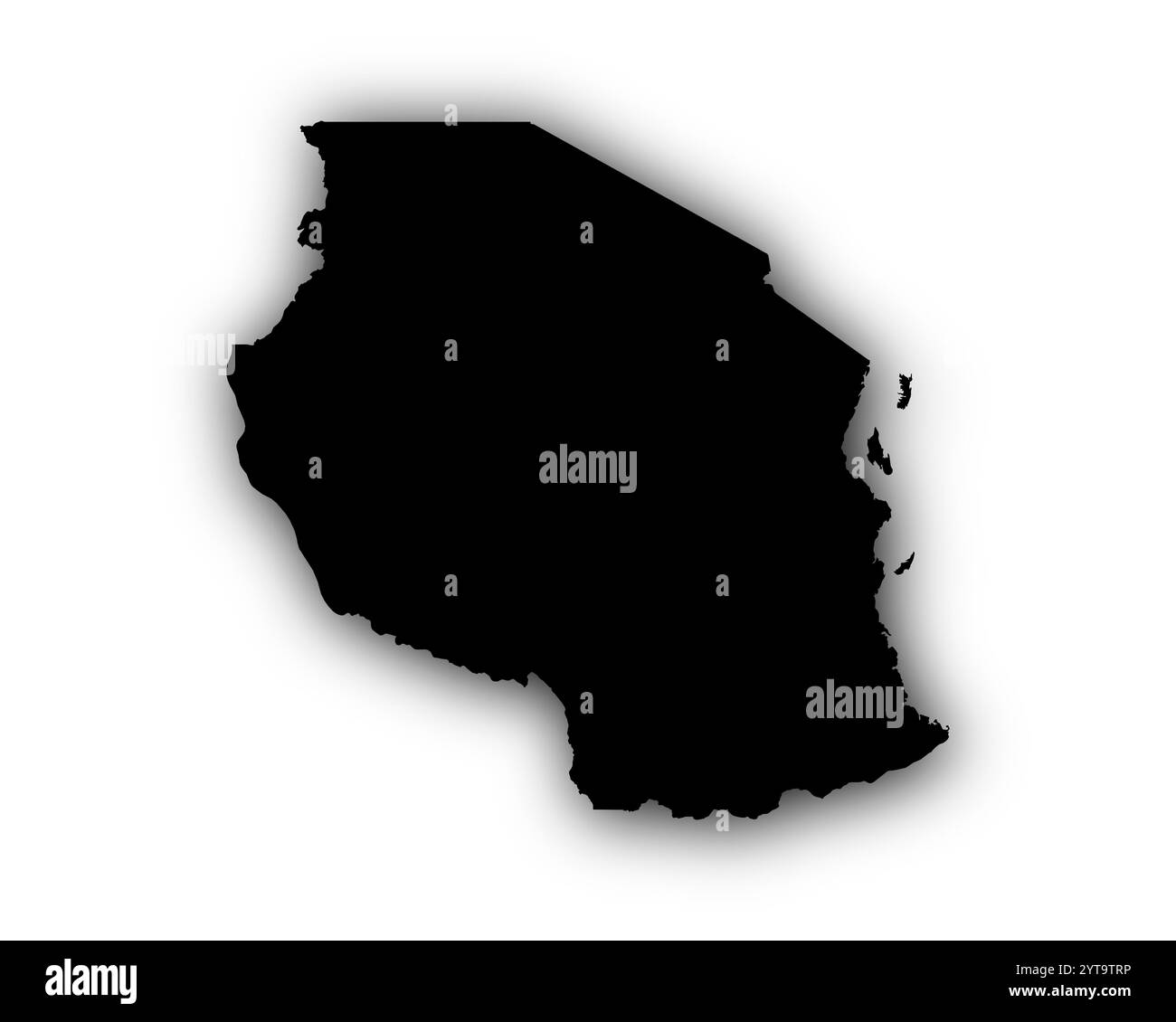 Map of tanzania hi-res stock photography and images - Alamy