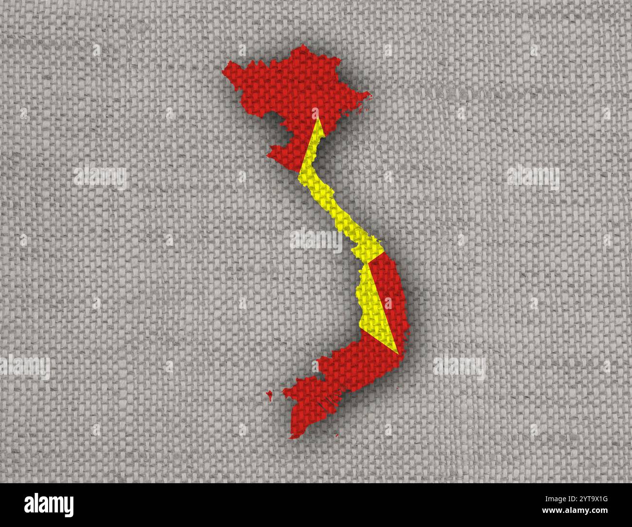 Vietnam map flag outline hi-res stock photography and images - Alamy
