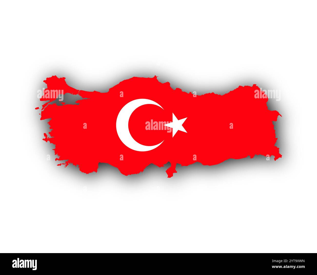 Turkish map flag hi-res stock photography and images - Alamy