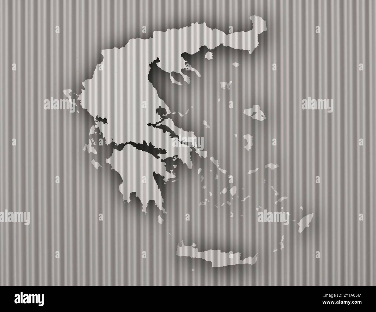Map of Greece on texture Stock Photo - Alamy