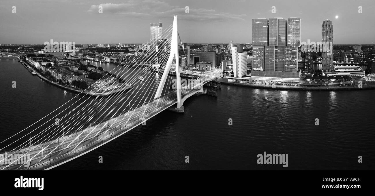 Rotterdam euromast view Black and White Stock Photos & Images - Alamy