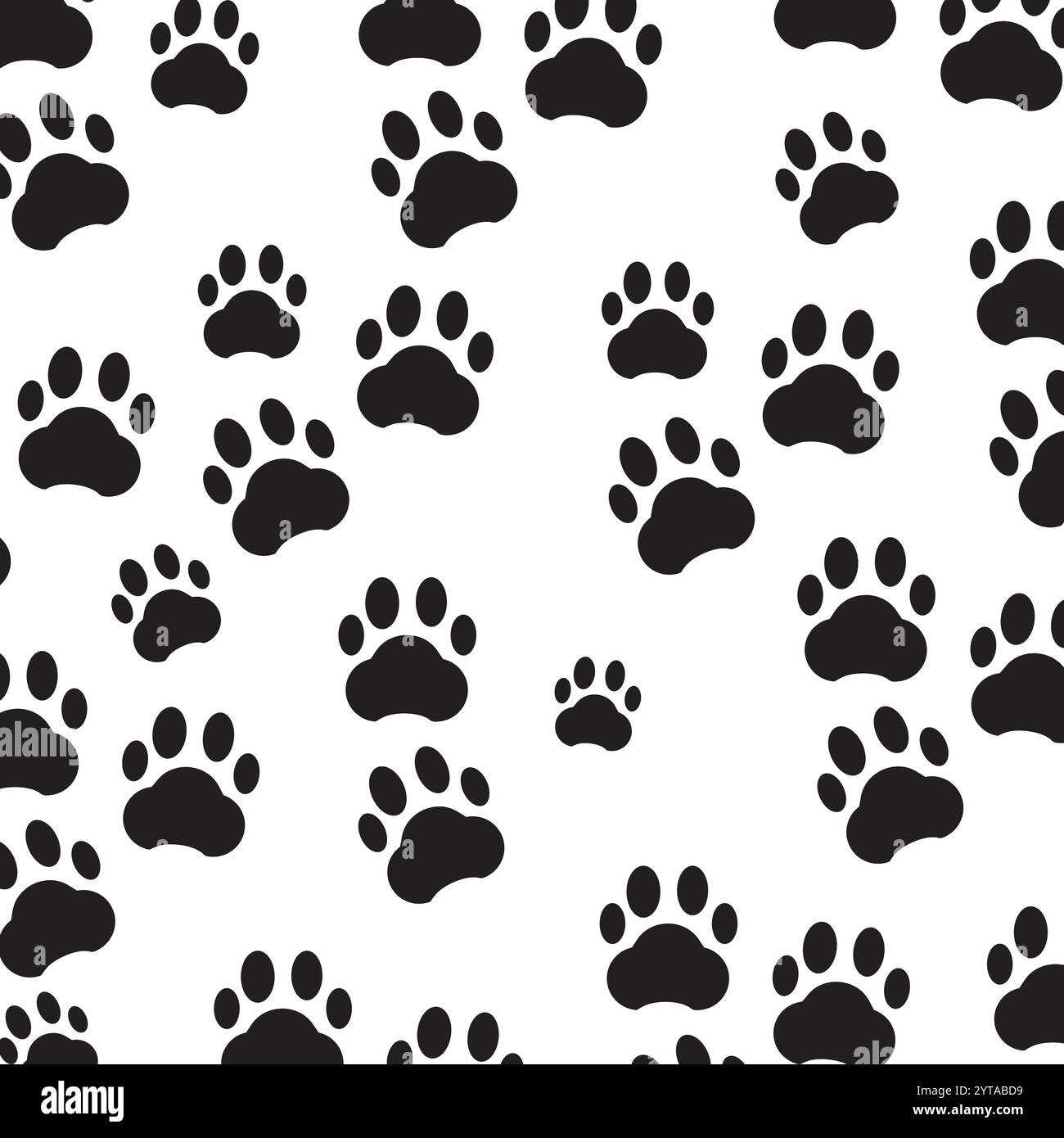 dog footprints logo background illustration abstract design. Stock Vector