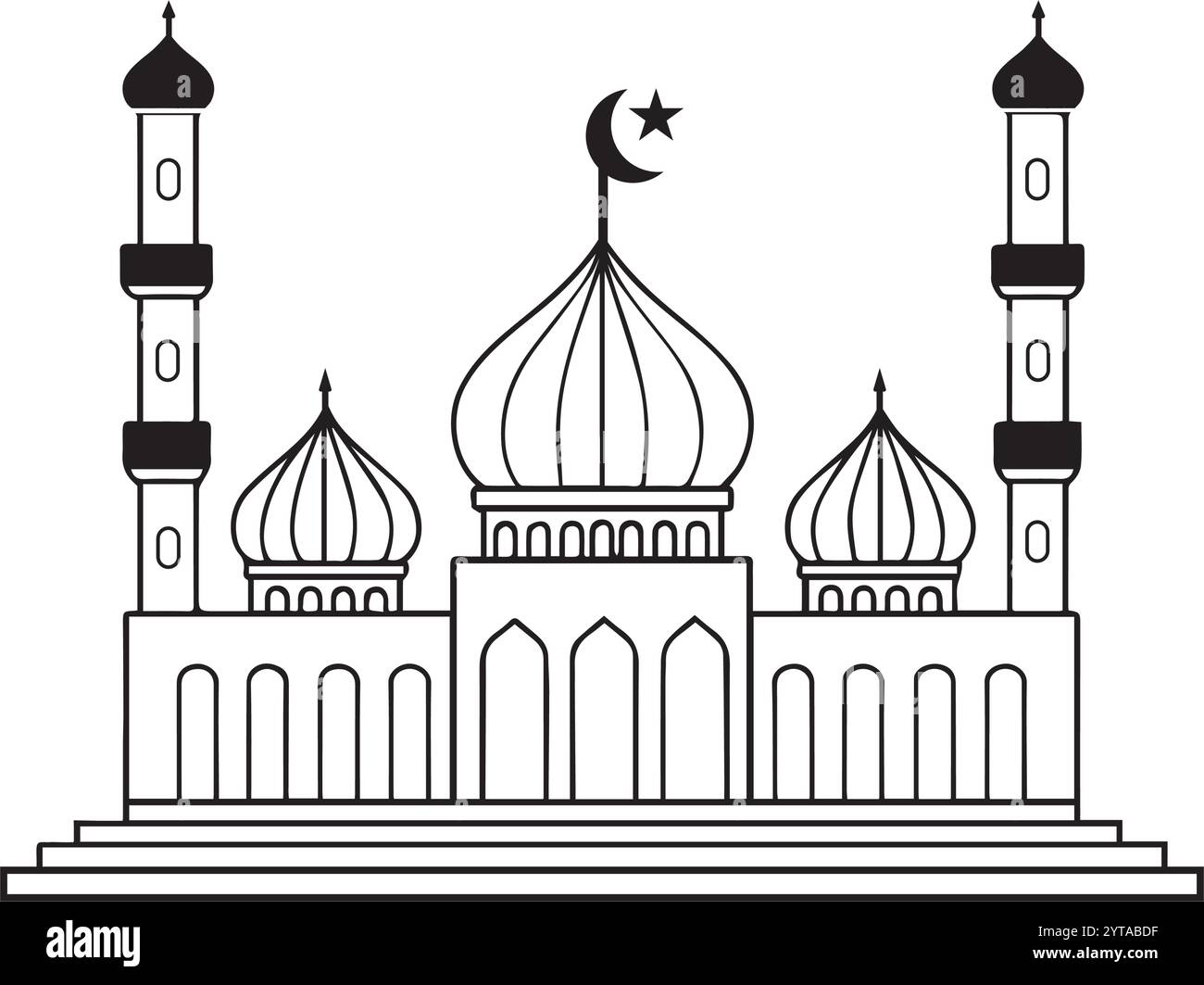 mosque icon vector illustration symbol dsign Stock Vector Image & Art ...