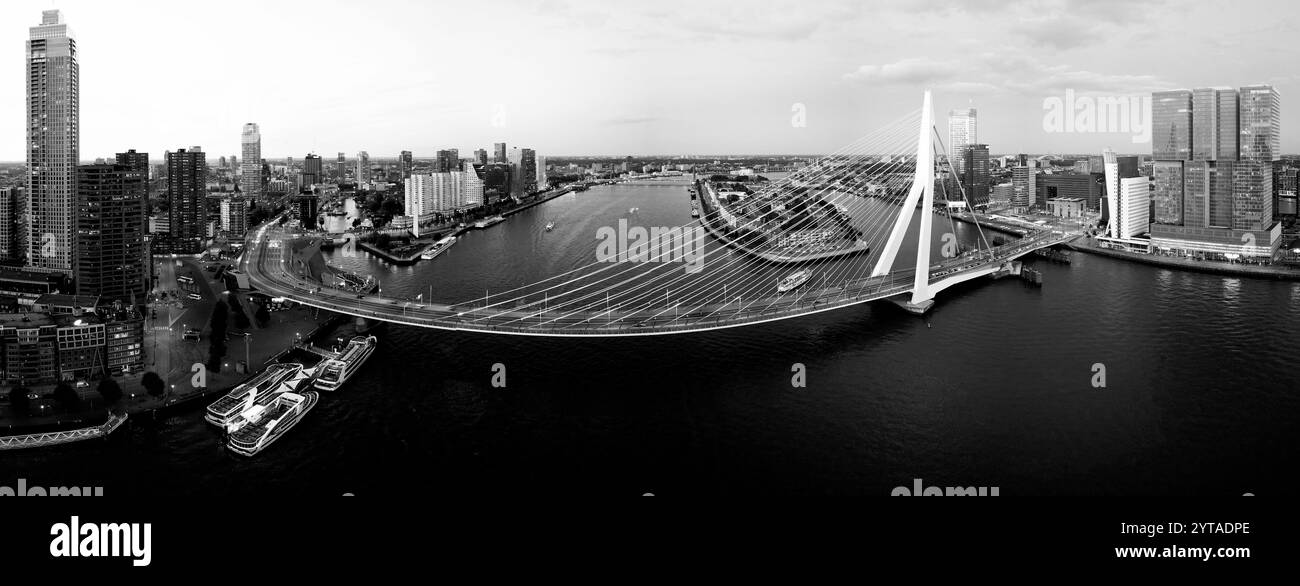 Rotterdam euromast view Black and White Stock Photos & Images - Alamy