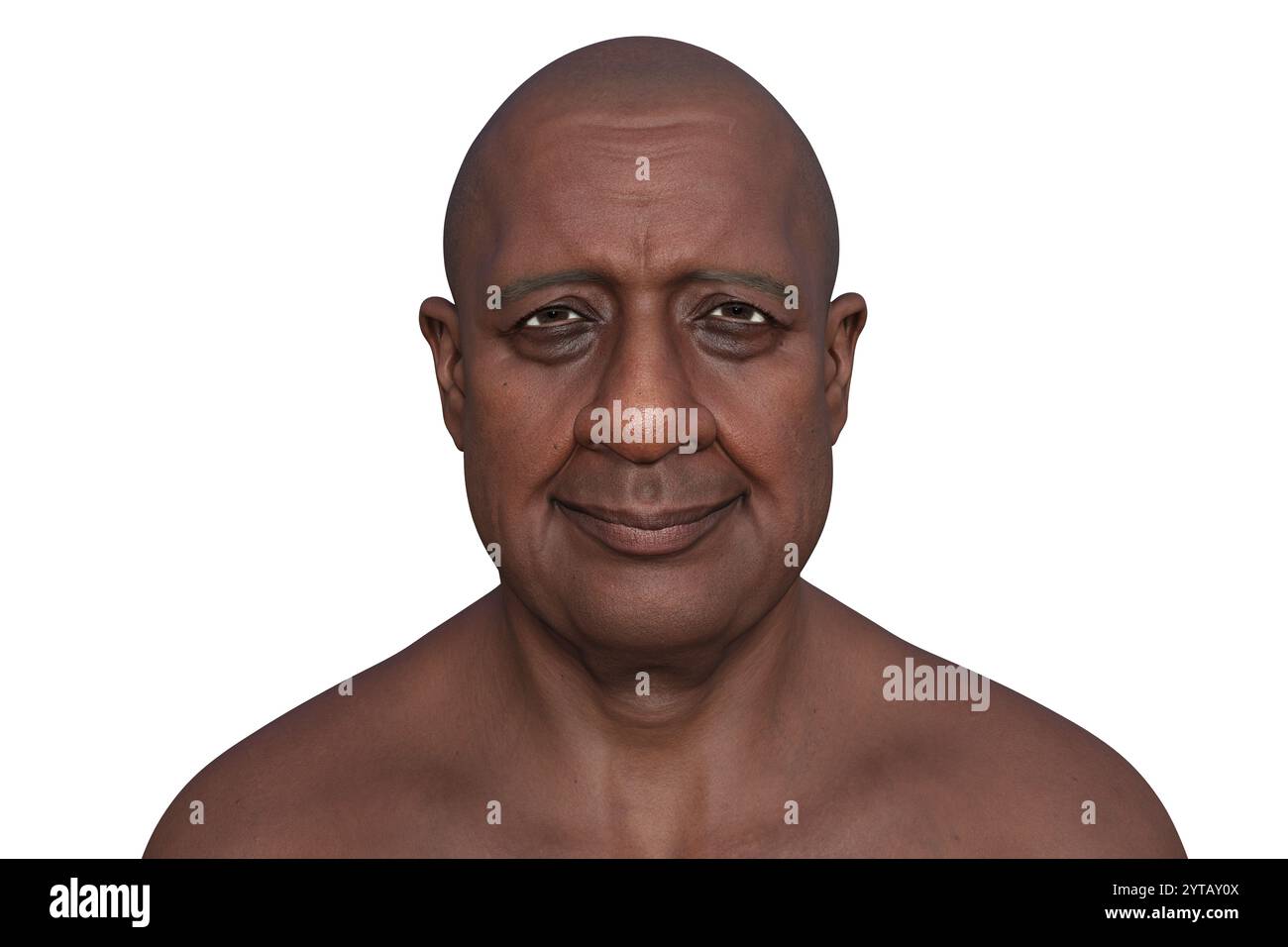 Computer illustration of a smiling man Stock Photo - Alamy