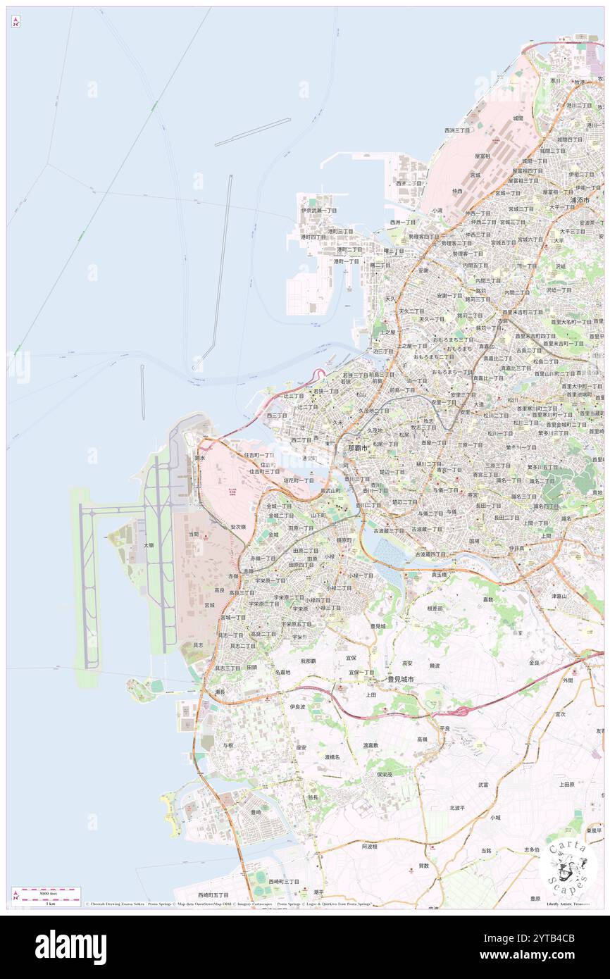 Naha Port, Naha Shi, JP, Japan, Okinawa, N 26 12' 38'', N 127 40' 13'', map, Cartascapes Map published in 2024. Explore Cartascapes, a map revealing Earth's diverse landscapes, cultures, and ecosystems. Journey through time and space, discovering the interconnectedness of our planet's past, present, and future. Stock Photo