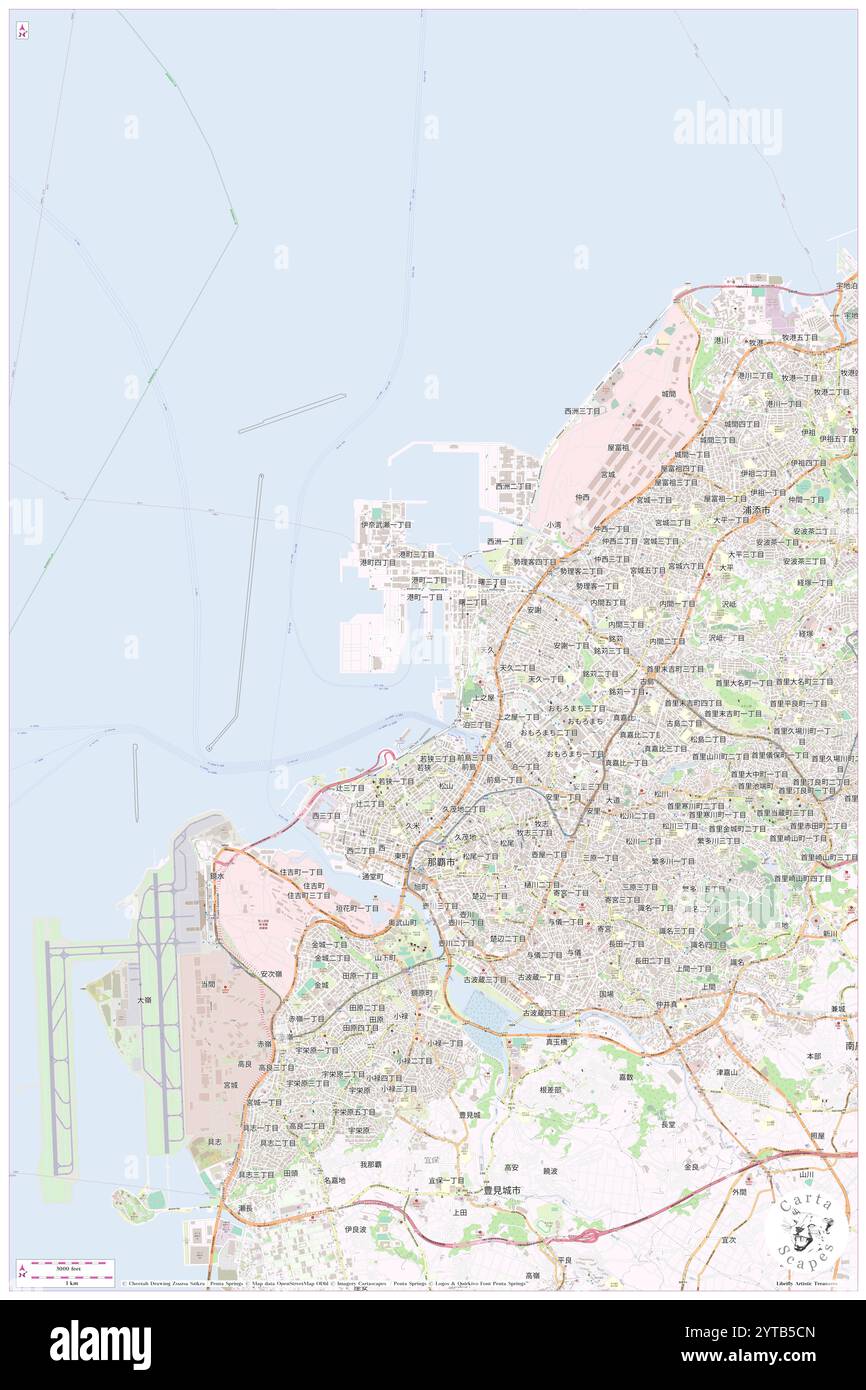 Naha Shinko, , JP, Japan, Okinawa, N 26 14' 5'', N 127 40' 41'', map, Cartascapes Map published in 2024. Explore Cartascapes, a map revealing Earth's diverse landscapes, cultures, and ecosystems. Journey through time and space, discovering the interconnectedness of our planet's past, present, and future. Stock Photo