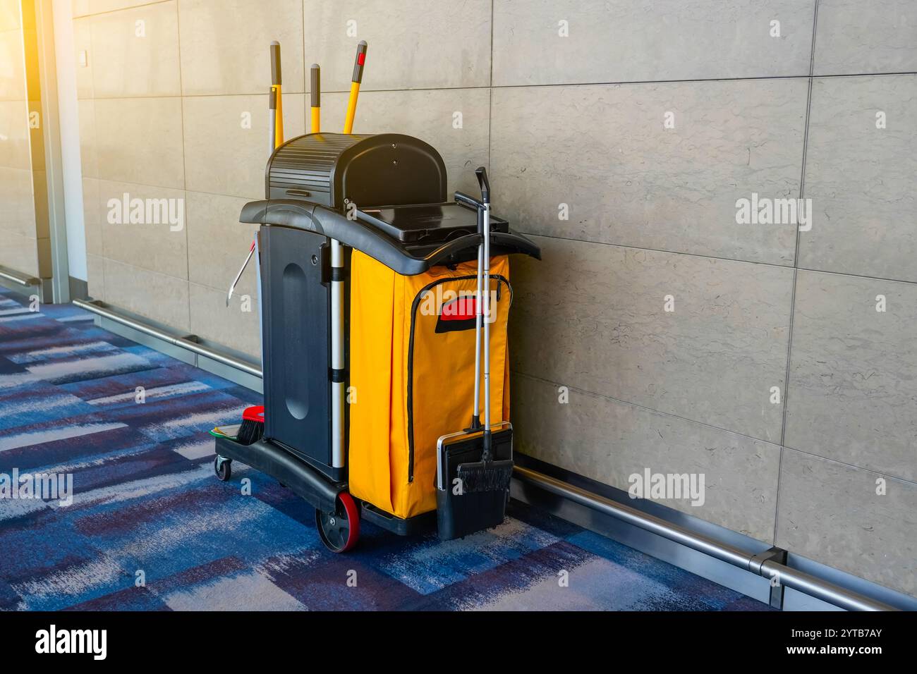 Cleaning trolley mop bucket floor cleaning equipment and mops at the ...