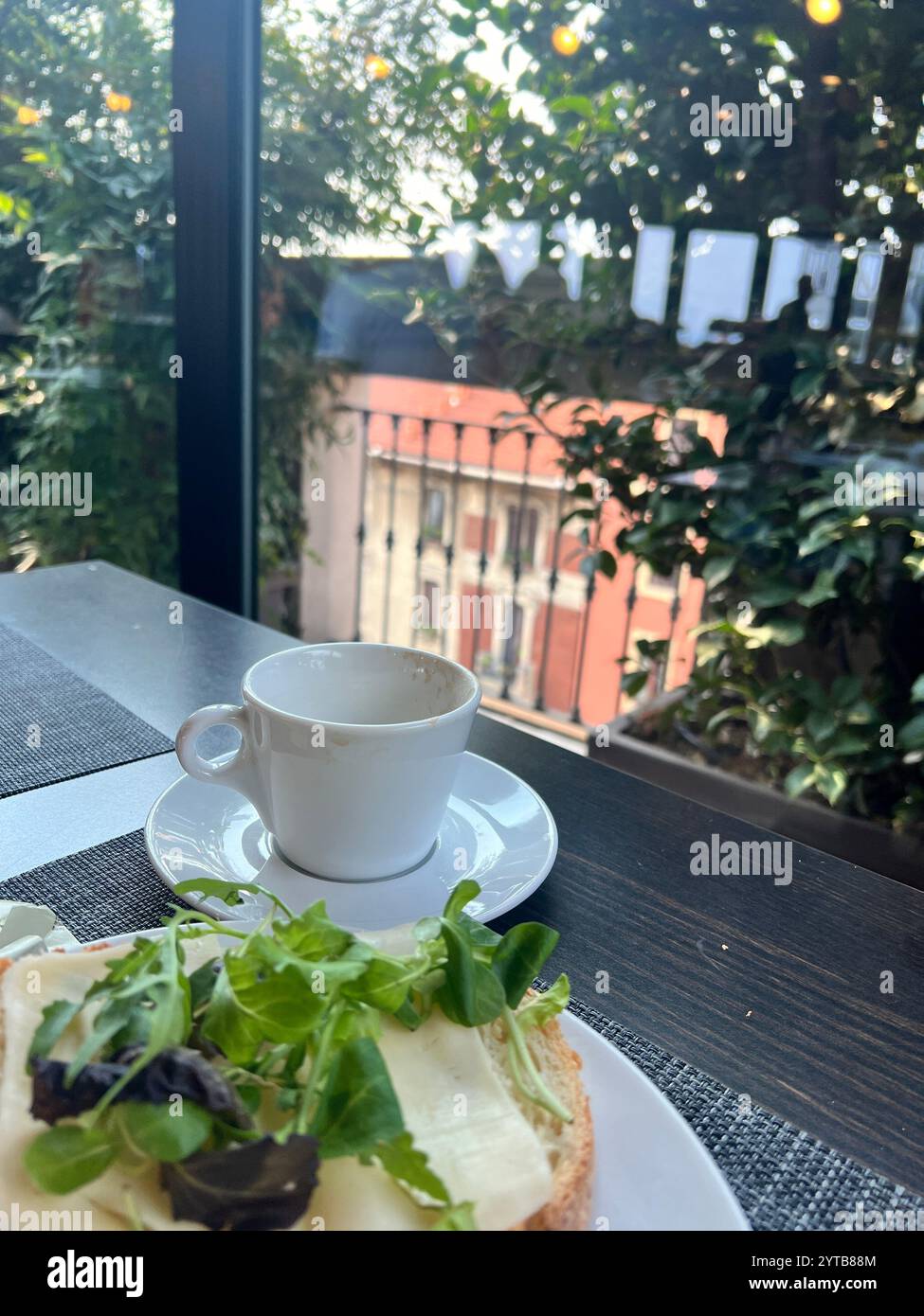 breakfast in italy - Smartphone Captured Stock Image