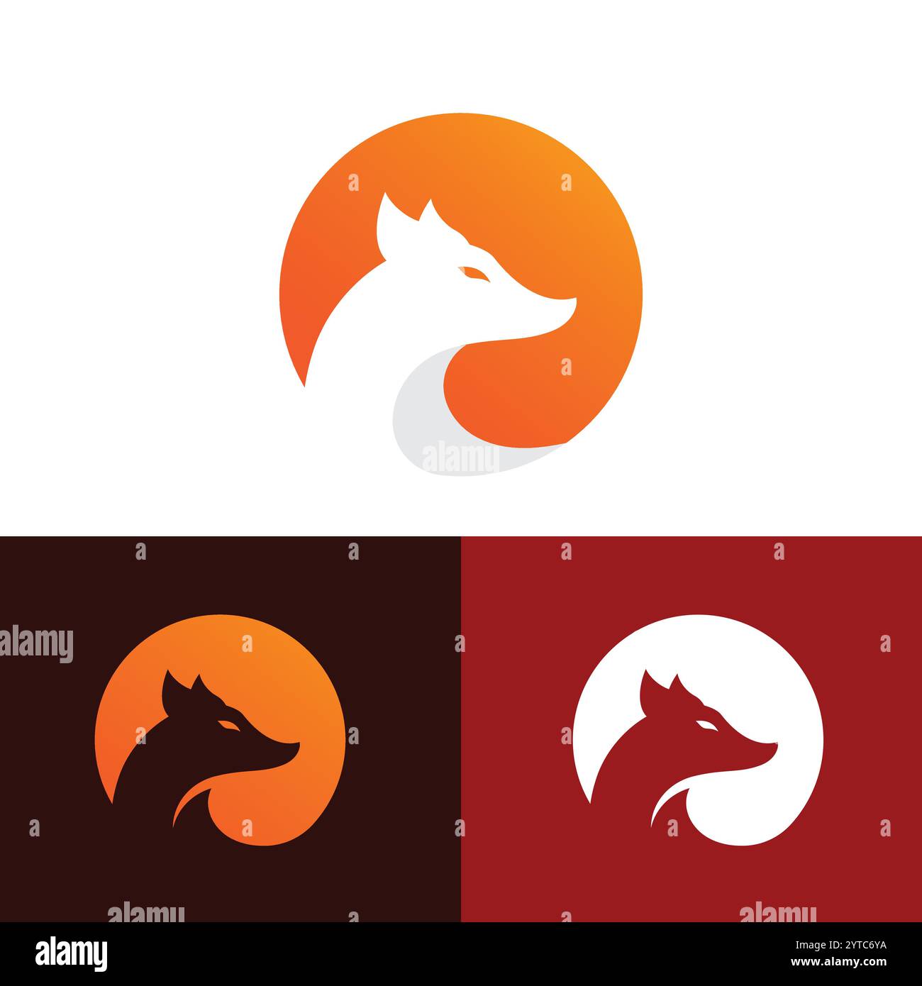 Fox vector illustration silhouette icon design Stock Vector Image & Art ...