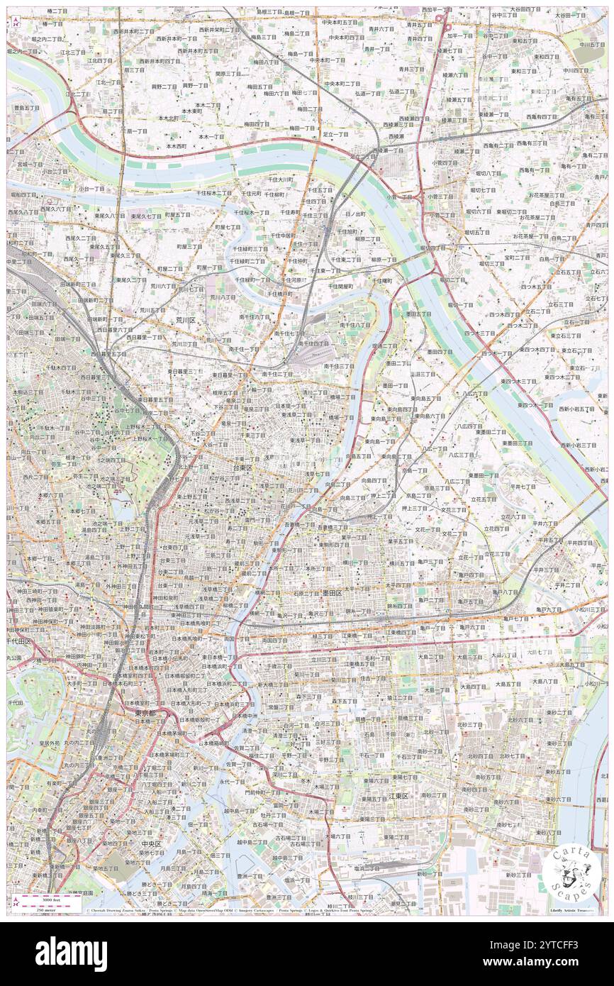 Tokyo map asakusa hi-res stock photography and images - Alamy