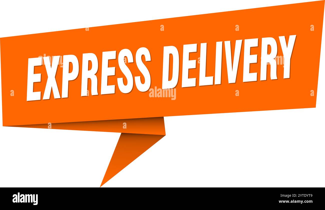 express delivery banner. express delivery speech bubble, label, sticker ...