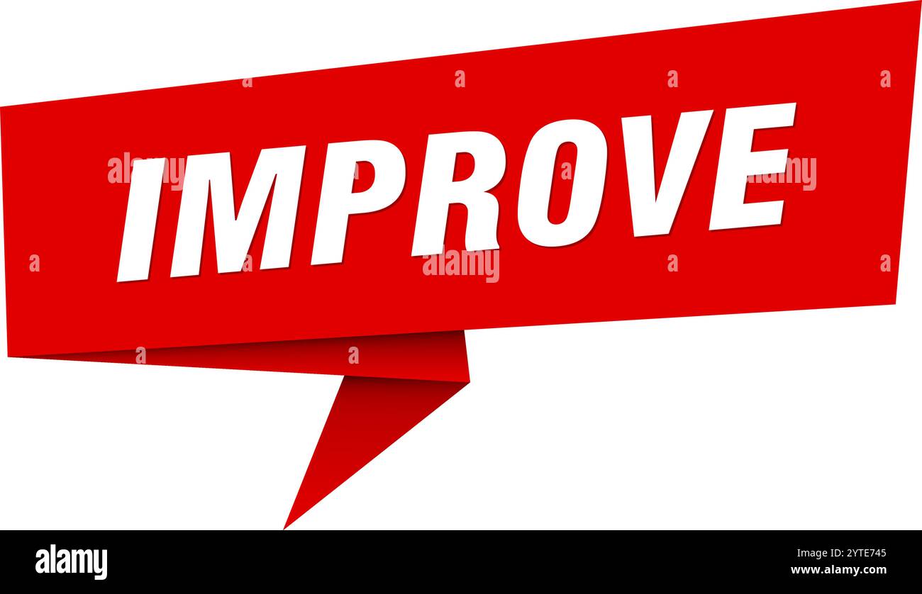 improve banner. improve speech bubble, label, sticker, ribbon, sign ...