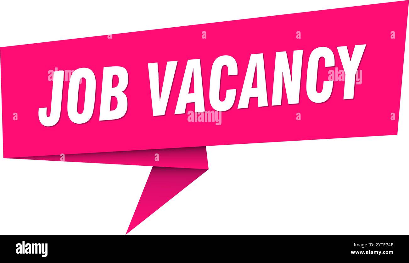 Vacancy Sticker Design job vacancy banner. job vacancy speech bubble, label, sticker, ribbon ...