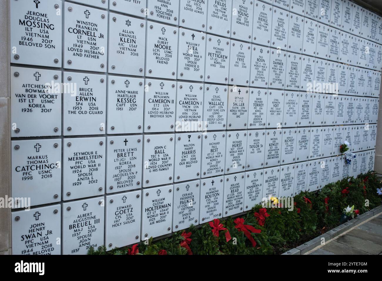 Arlington National Cemetery, Virginia, USA. Columbarium, Court Number 9 ...