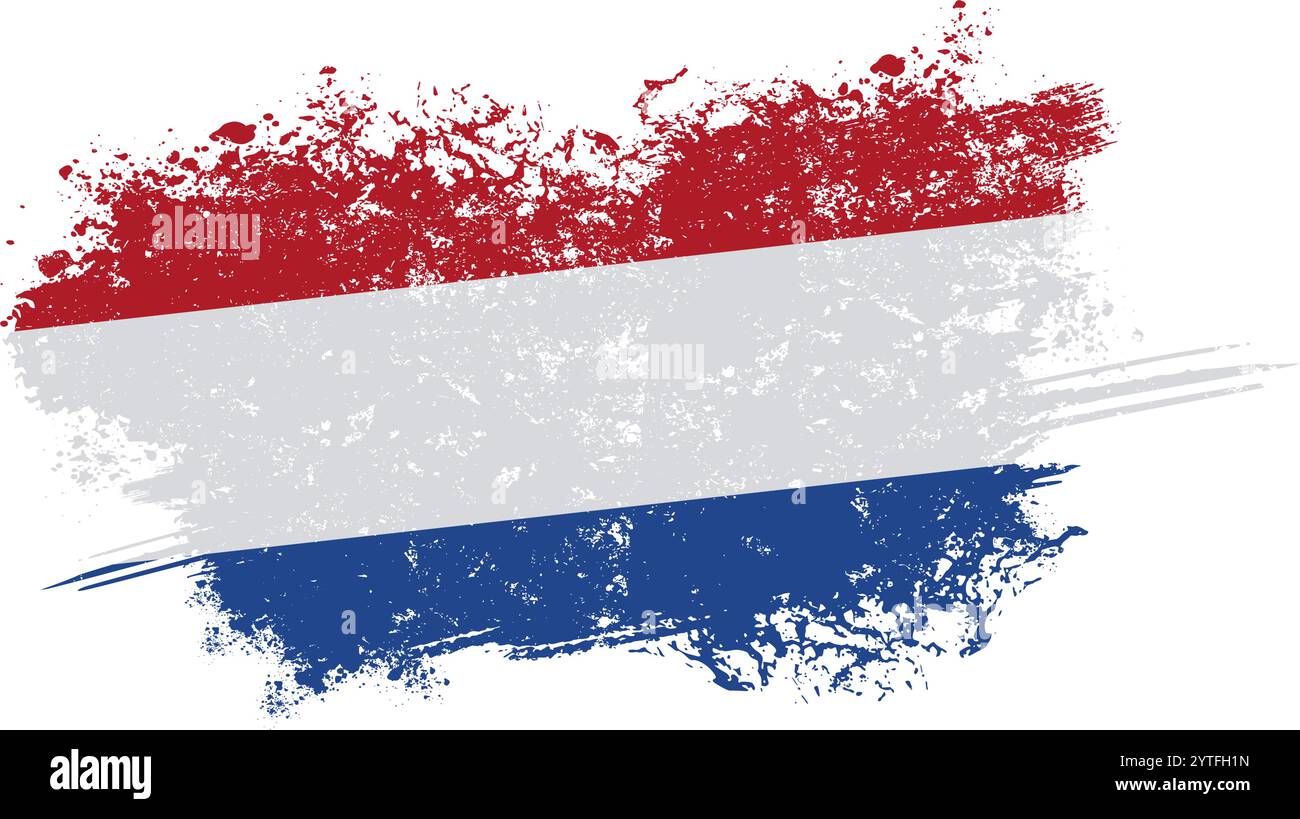 Dutch Flag Number Plate Corner Stcker 50mm X2 Domed Gel Coated Holland