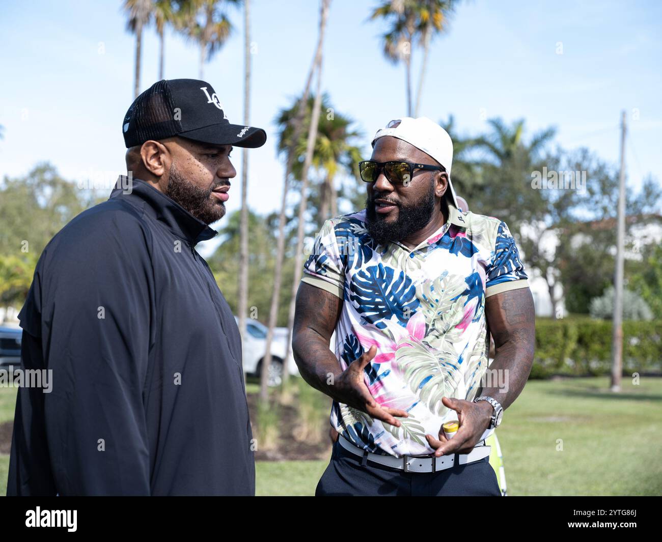 Lenny Santiago and Jeezy catching up during the 2nd Annual “We The Best