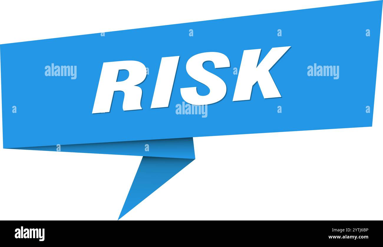 risk banner. risk speech bubble, label, sticker, ribbon, sign template ...