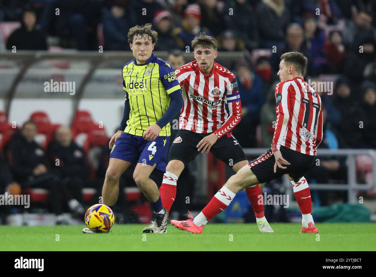 Callum Styles of West Bromwich Albion - Sunderland v West Bromwich Albion, Sky Bet Championship, Stadium of Light, Sunderland, UK - 26th November 2024 Editorial Use Only - DataCo restrictions apply Stock Photo