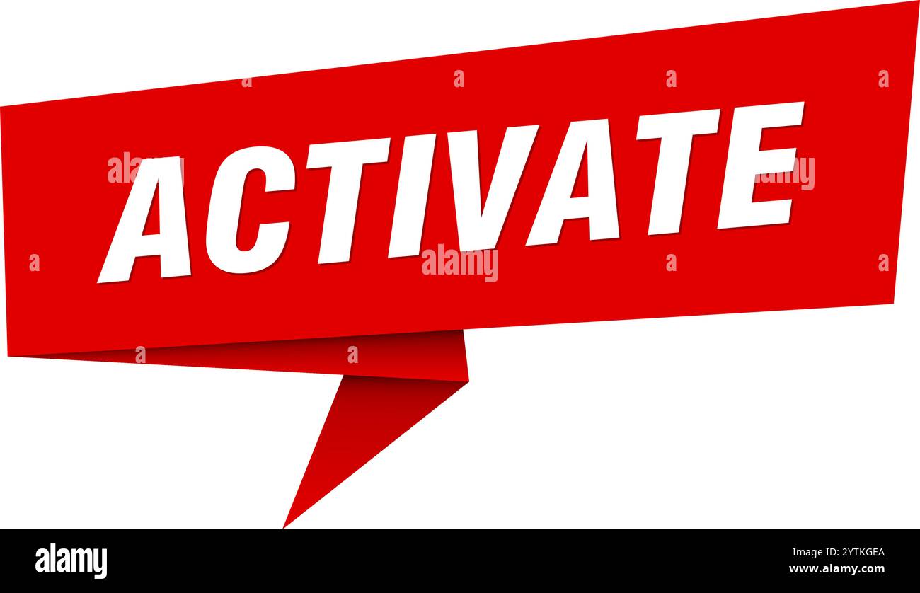 activate banner. activate speech bubble, label, sticker, ribbon, sign ...