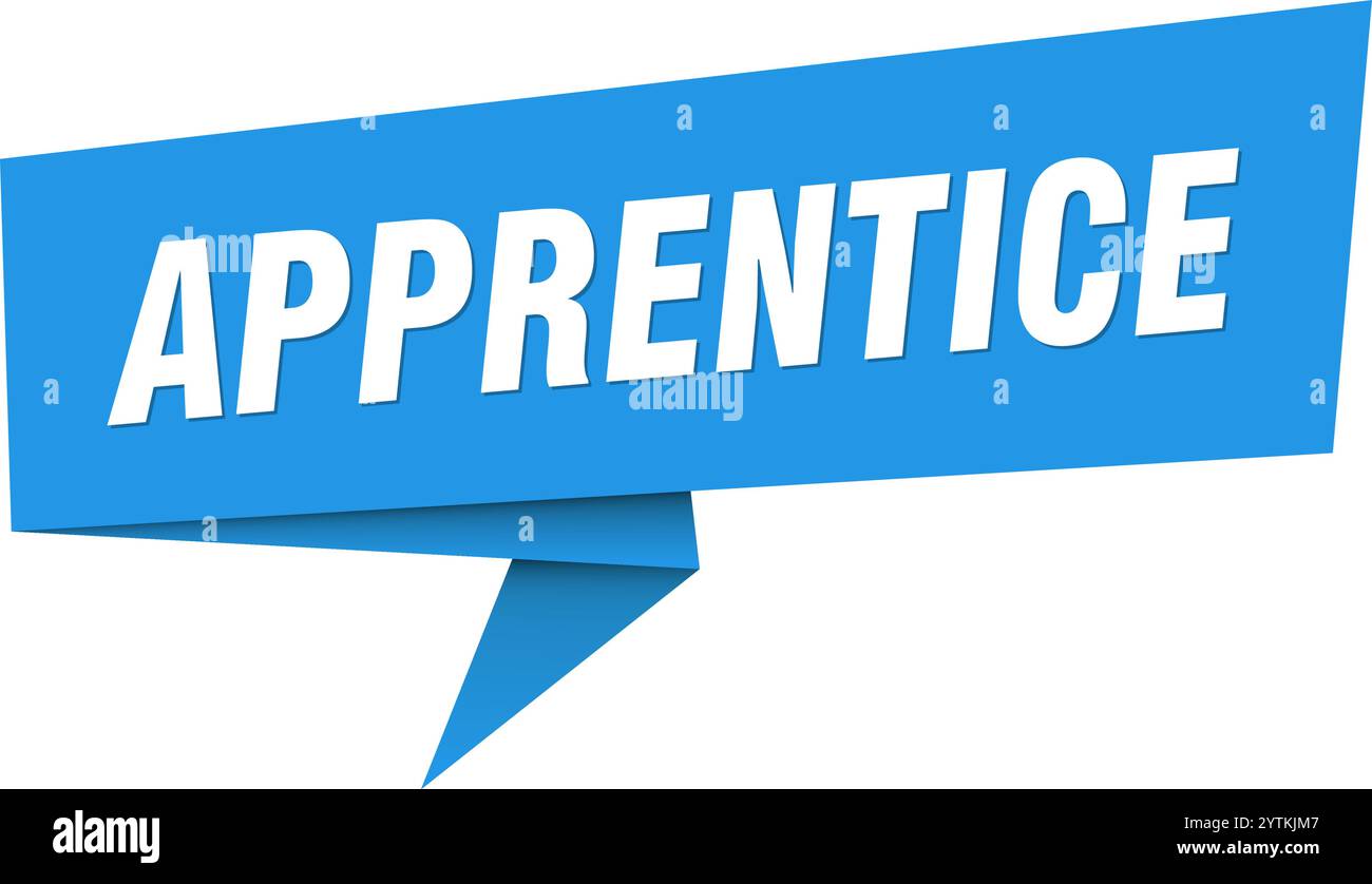 apprentice banner. apprentice speech bubble, label, sticker, ribbon ...