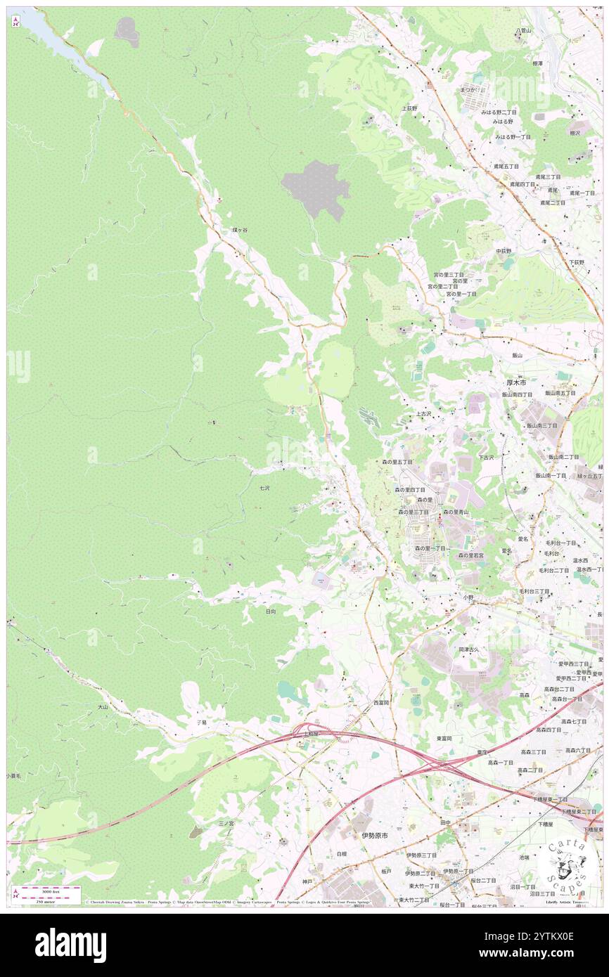 Ashigakubo, Atsugi Shi, JP, Japan, Kanagawa, N 35 27' 16'', N 139 17' 16'', map, Cartascapes Map published in 2024. Explore Cartascapes, a map revealing Earth's diverse landscapes, cultures, and ecosystems. Journey through time and space, discovering the interconnectedness of our planet's past, present, and future. Stock Photo