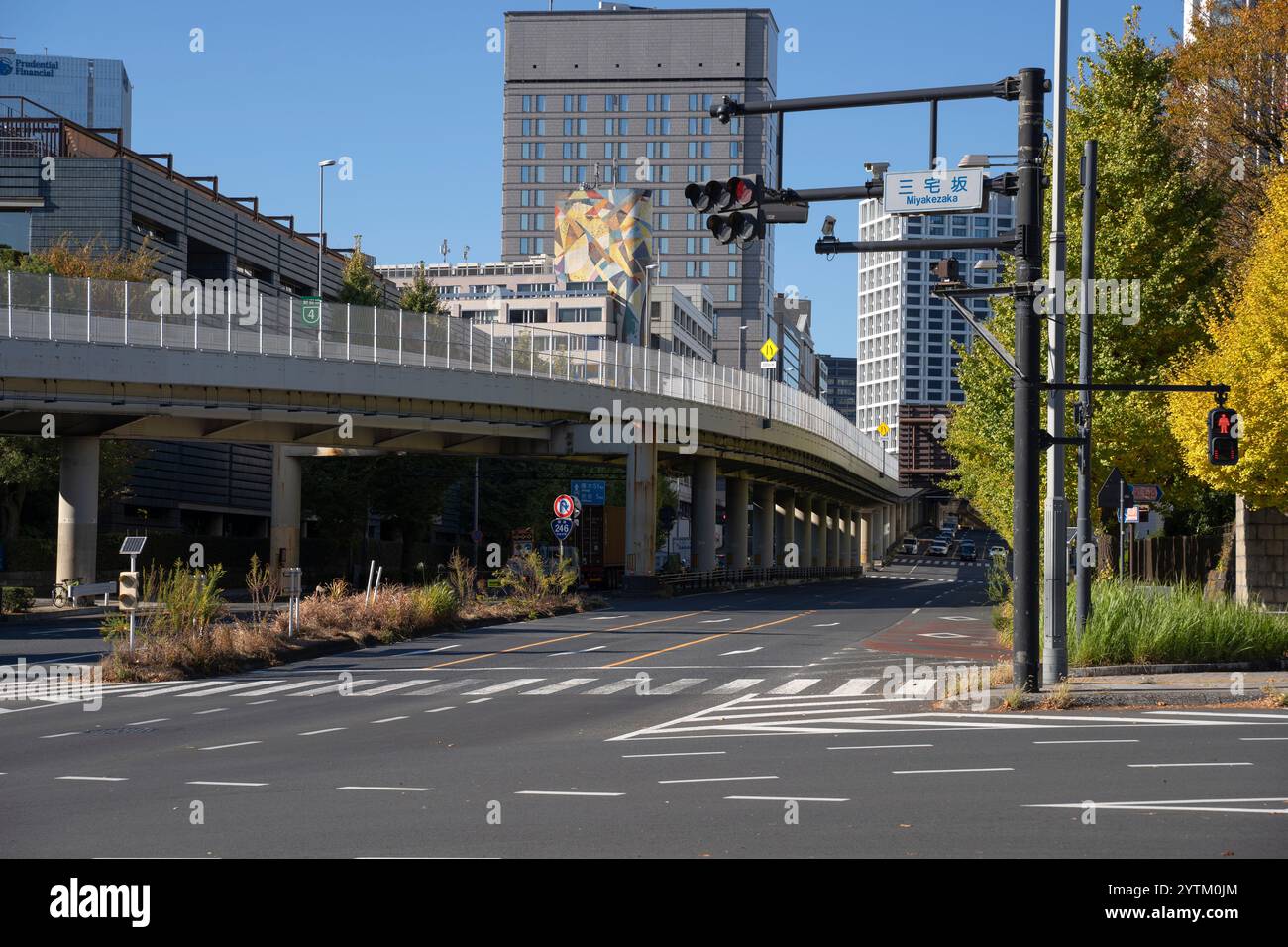 Streets of Tokyo city, capital of Japan. Near streets and roads in ...