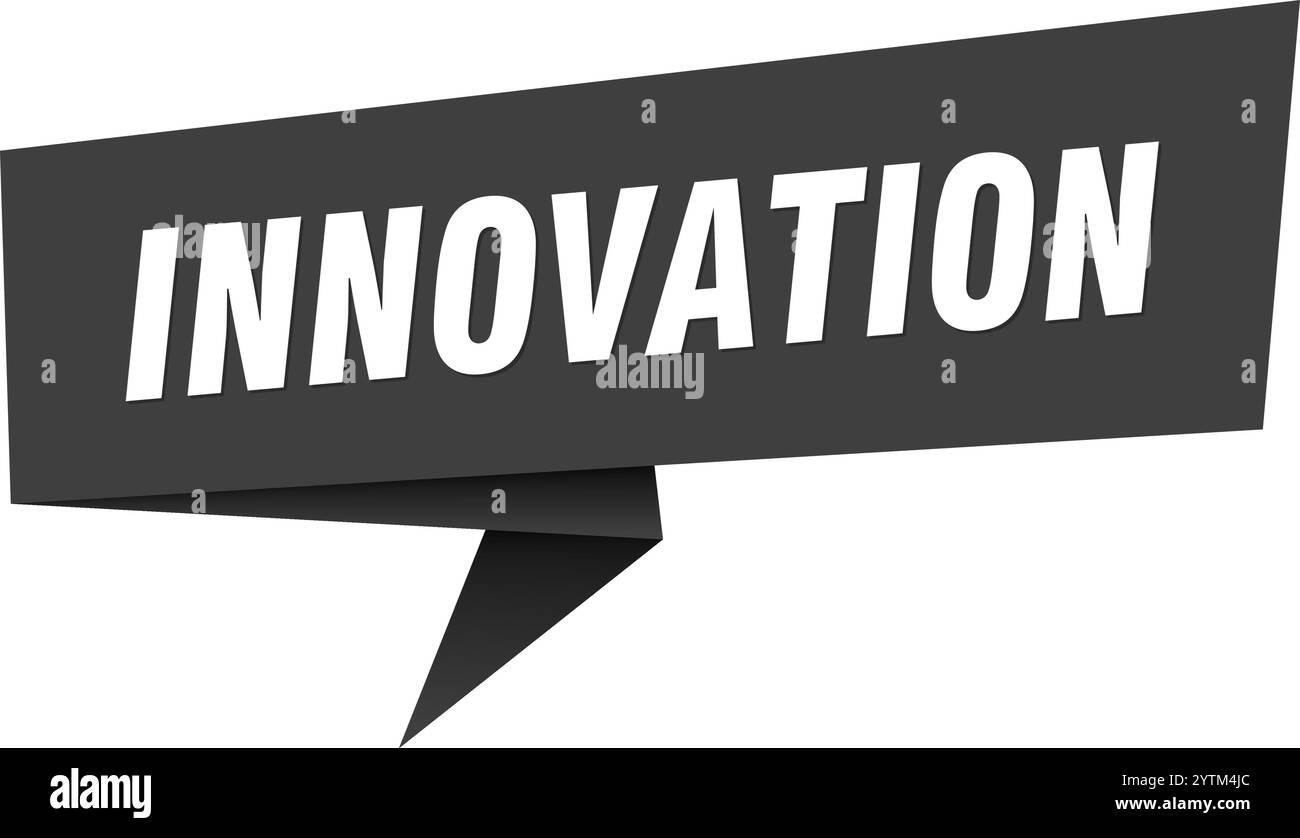 Innovative Sticker Format innovation banner. innovation speech bubble, label, sticker, ribbon ...