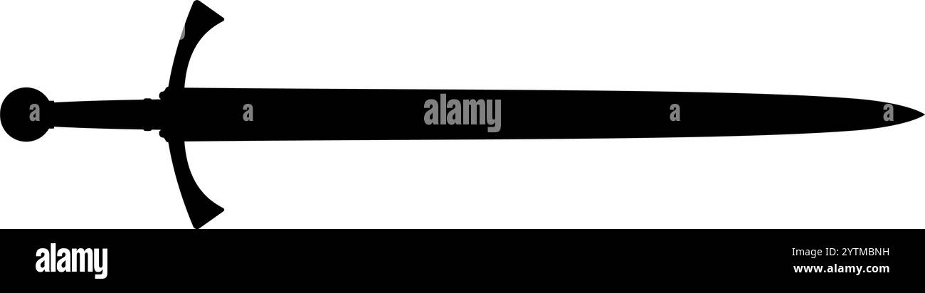 medieval sword silhouette Stock Vector Image & Art - Alamy
