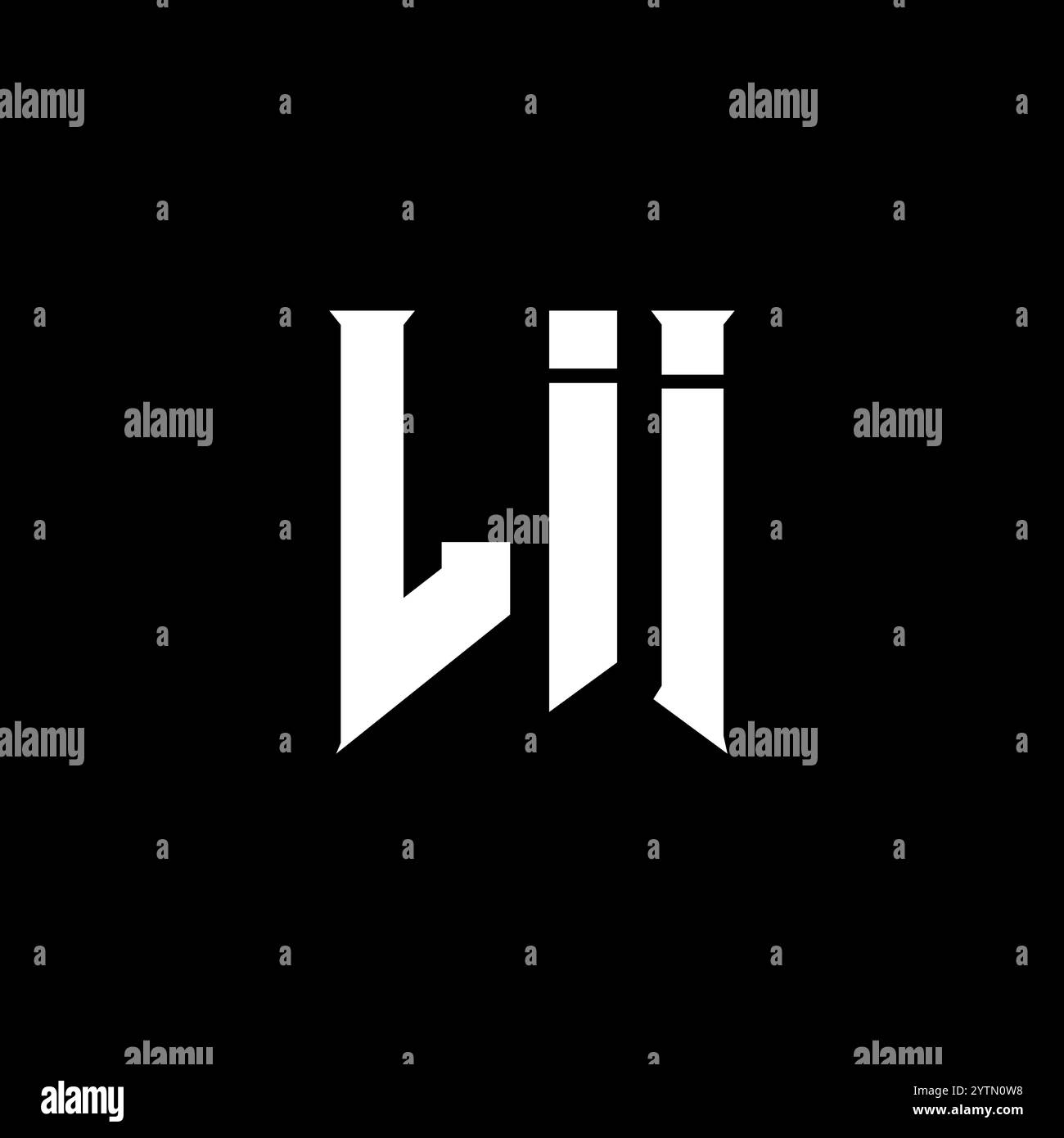 LII letter logo design for technology company. LII logo design black ...