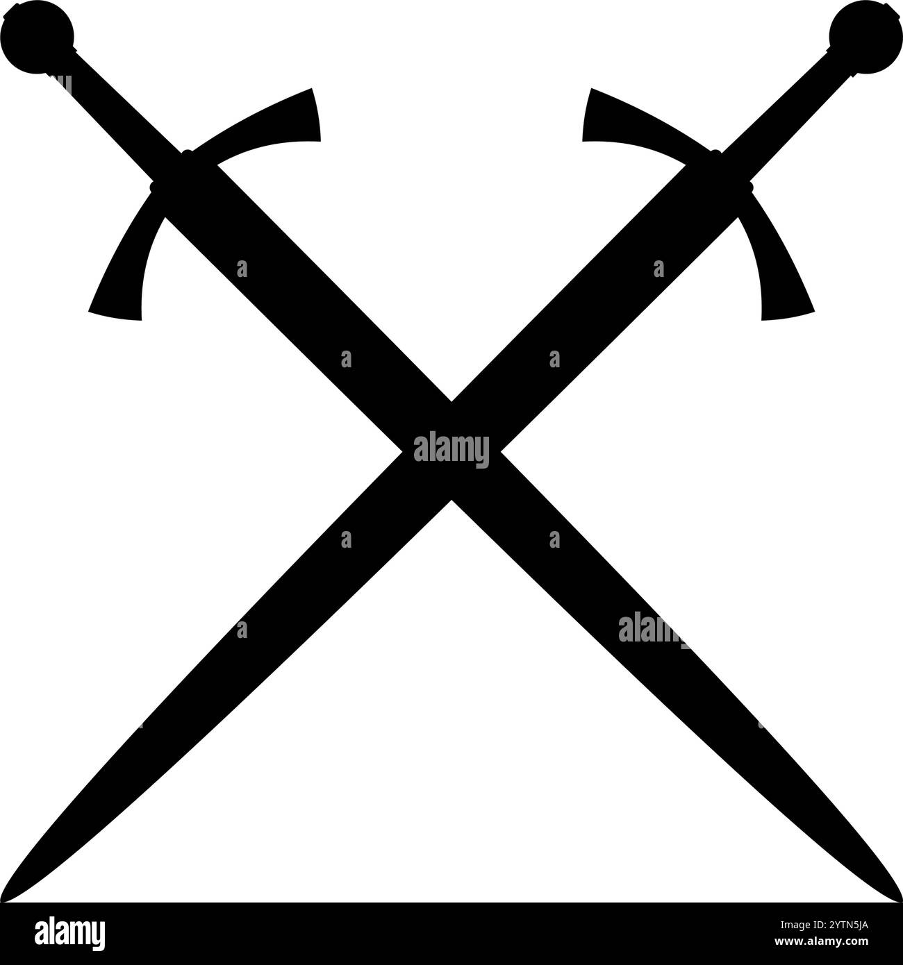 medieval sword silhouette Stock Vector Image & Art - Alamy
