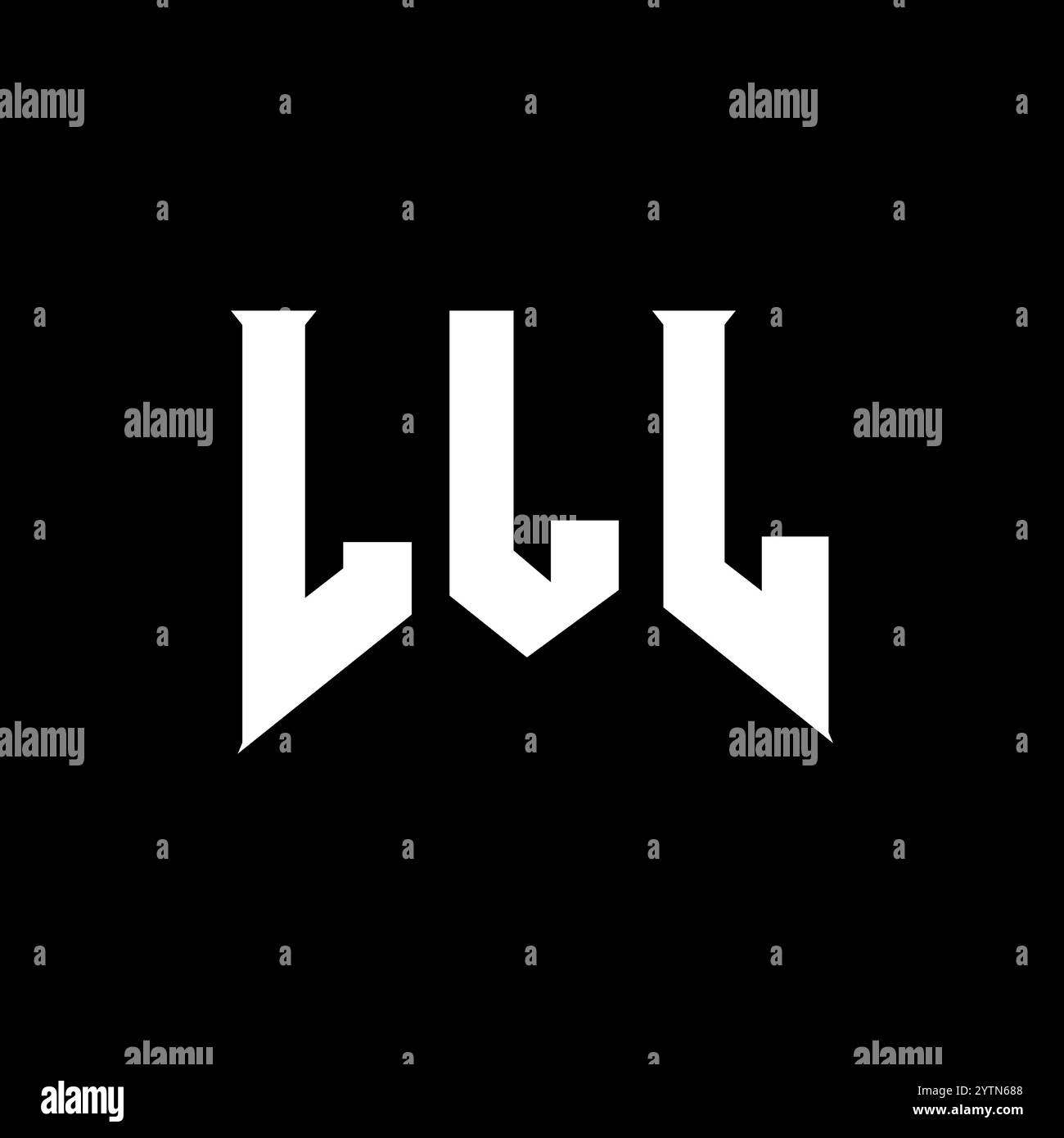 lll-logo-design-black-and-white-stock-photos-images-alamy