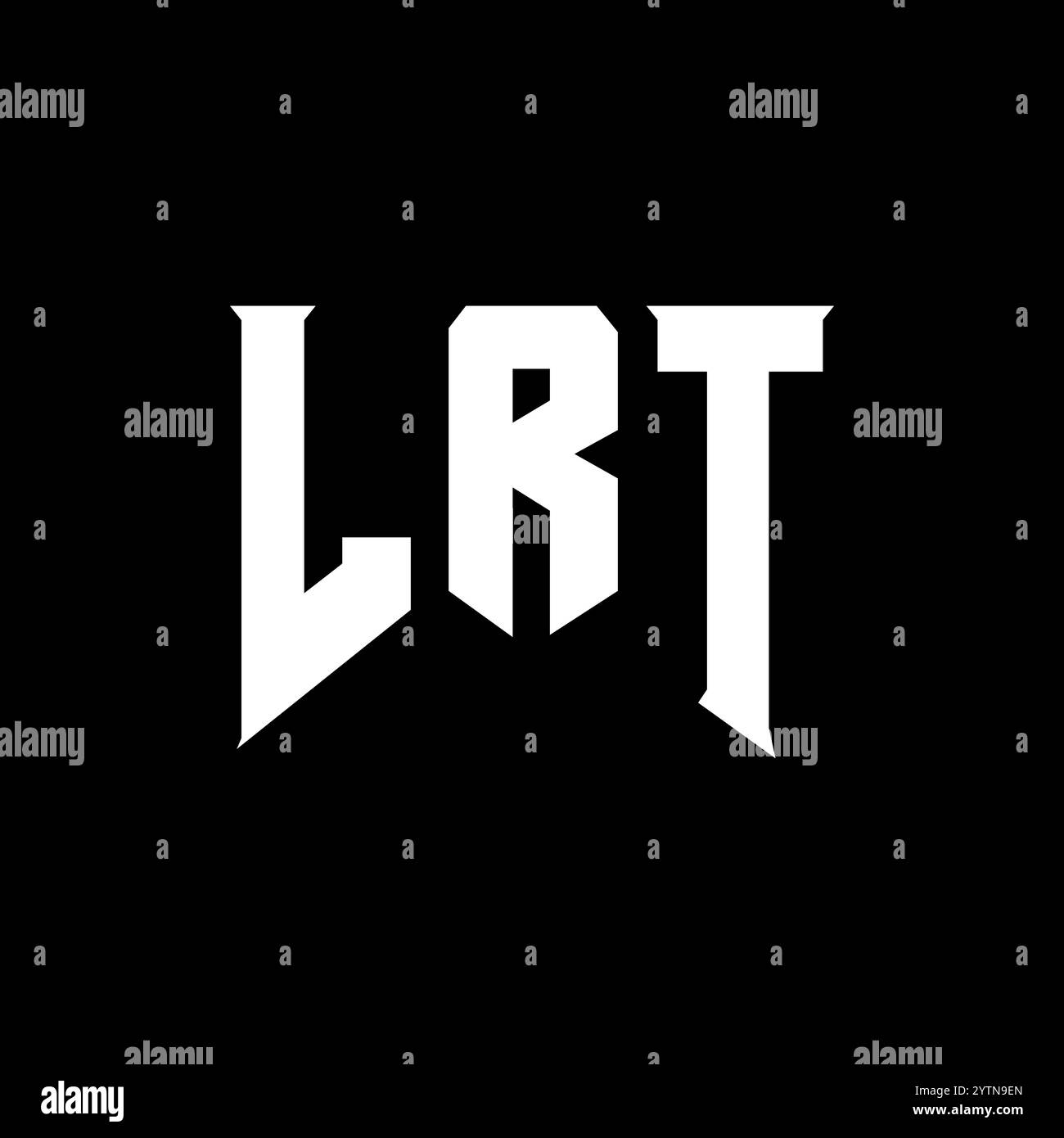 LRT letter logo design for technology company. LRT logo design black