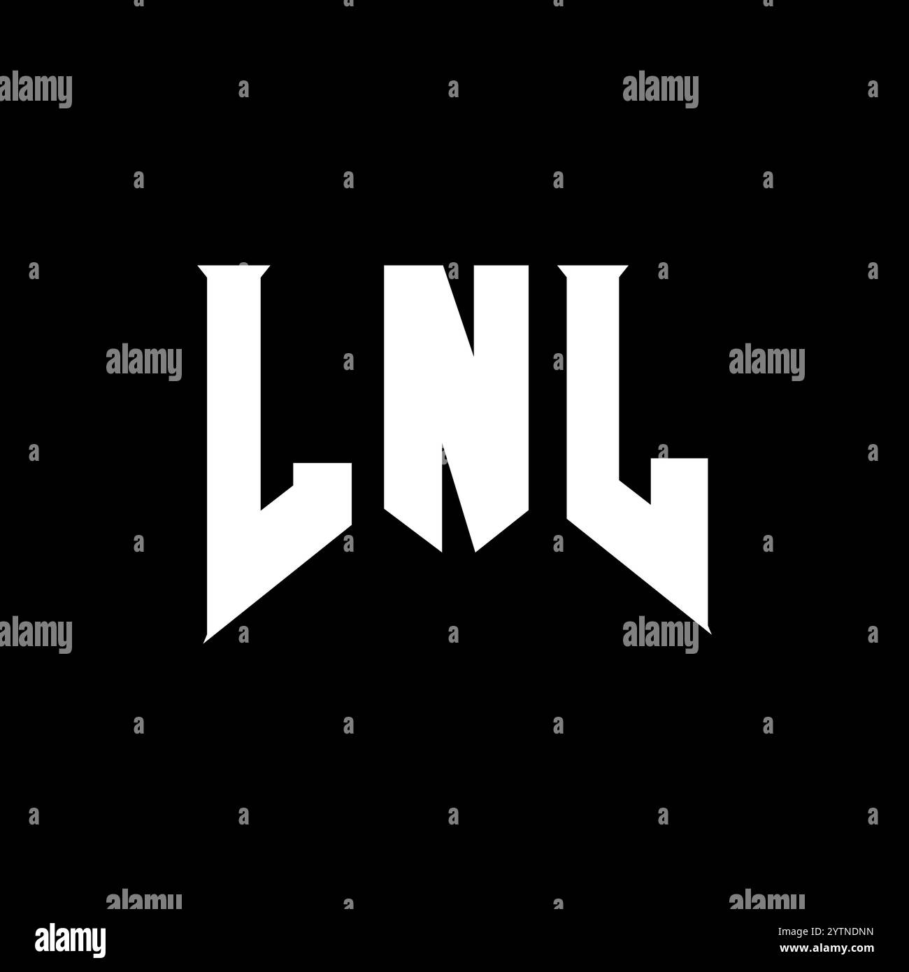 LNL letter logo design for technology company. LNL logo design black ...