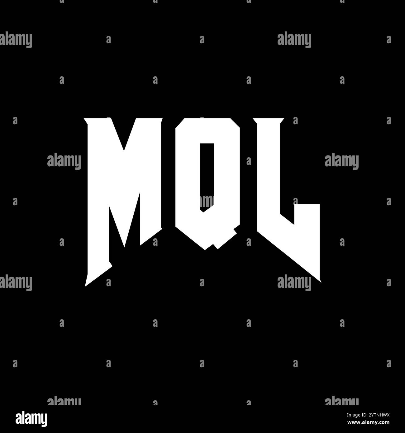 MQL letter logo design for technology company. MQL logo design black ...