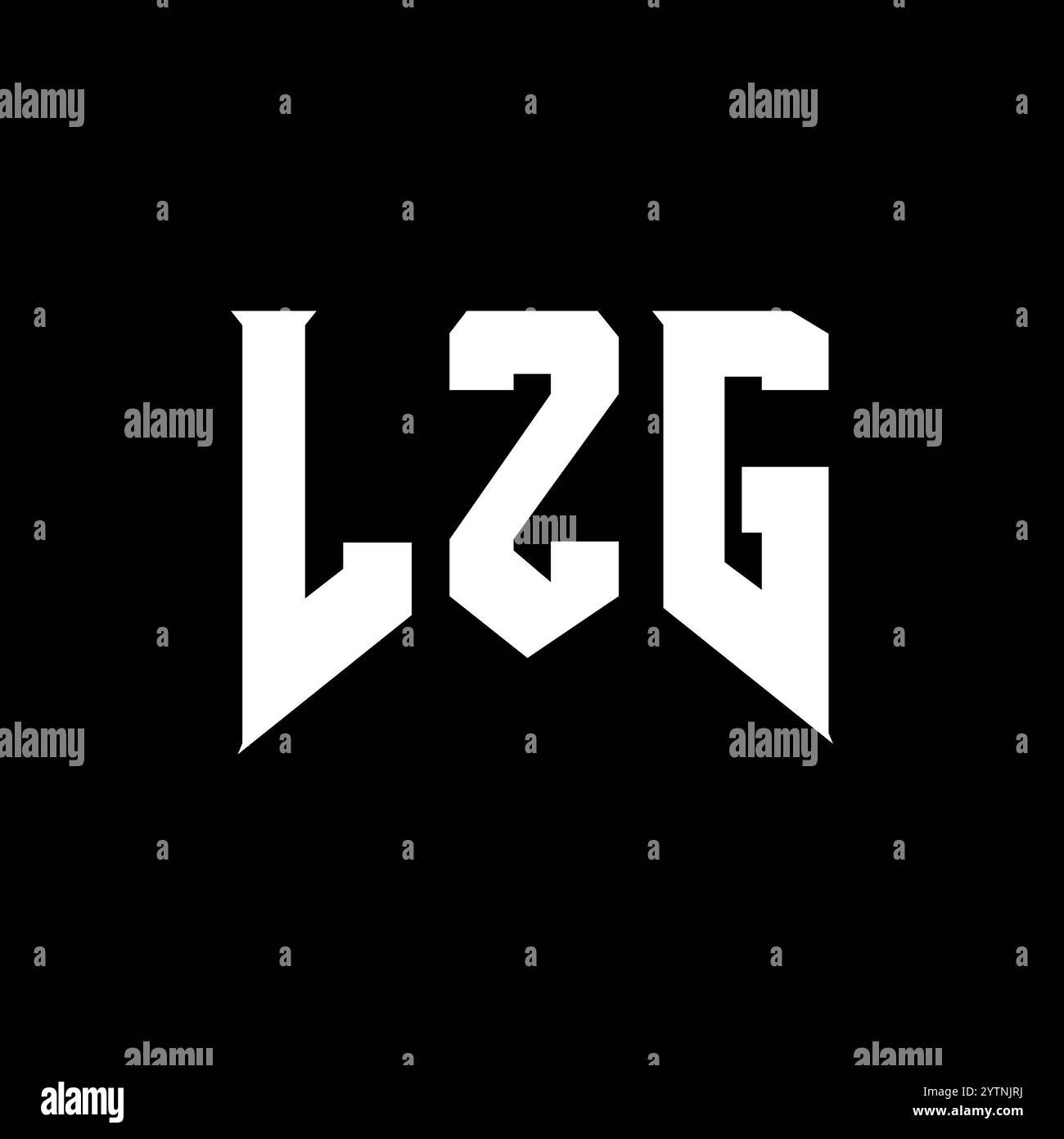 LZG letter logo design for technology company. LZG logo design black ...