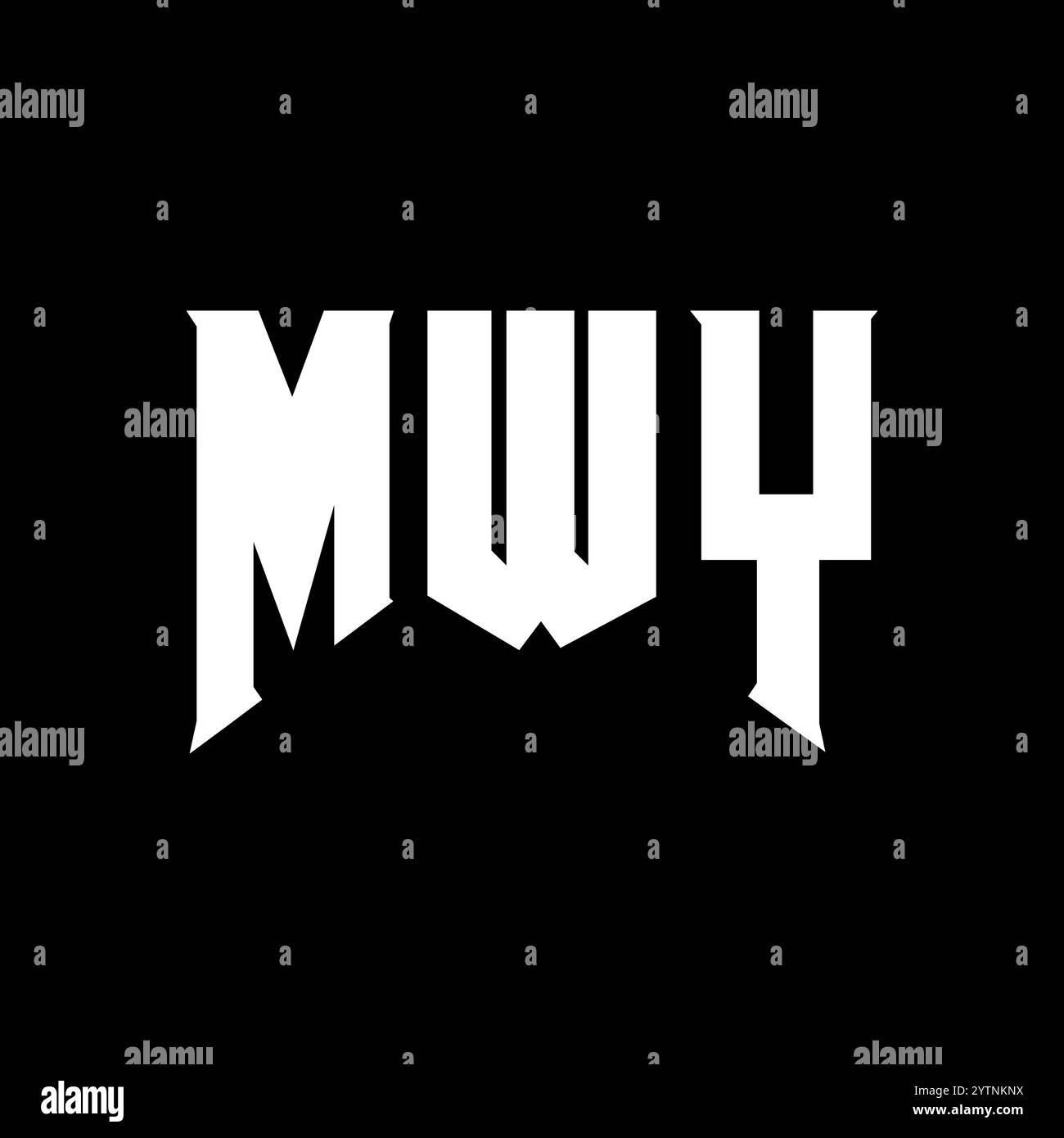 Mwy letter logo hi-res stock photography and images - Alamy