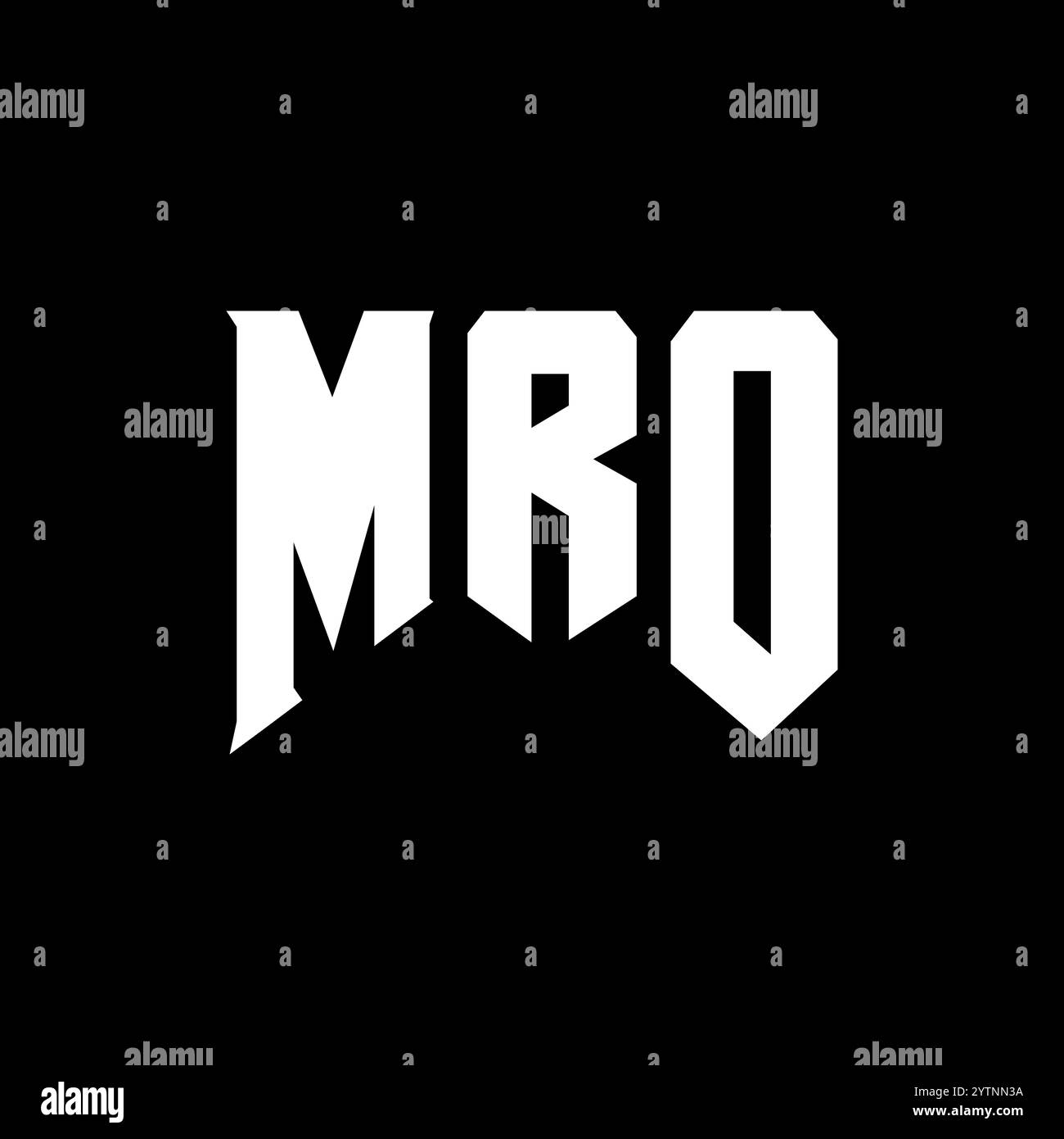 MRO letter logo design for technology company. MRO logo design black ...