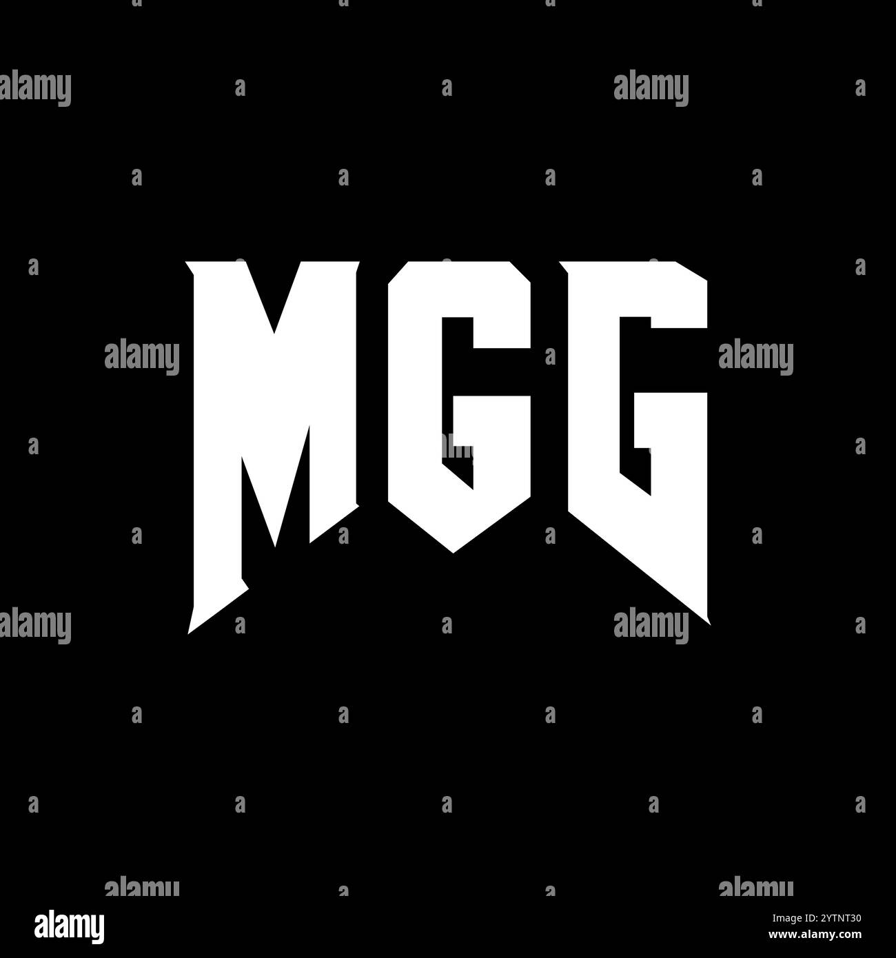 MGG letter logo design for technology company. MGG logo design black ...