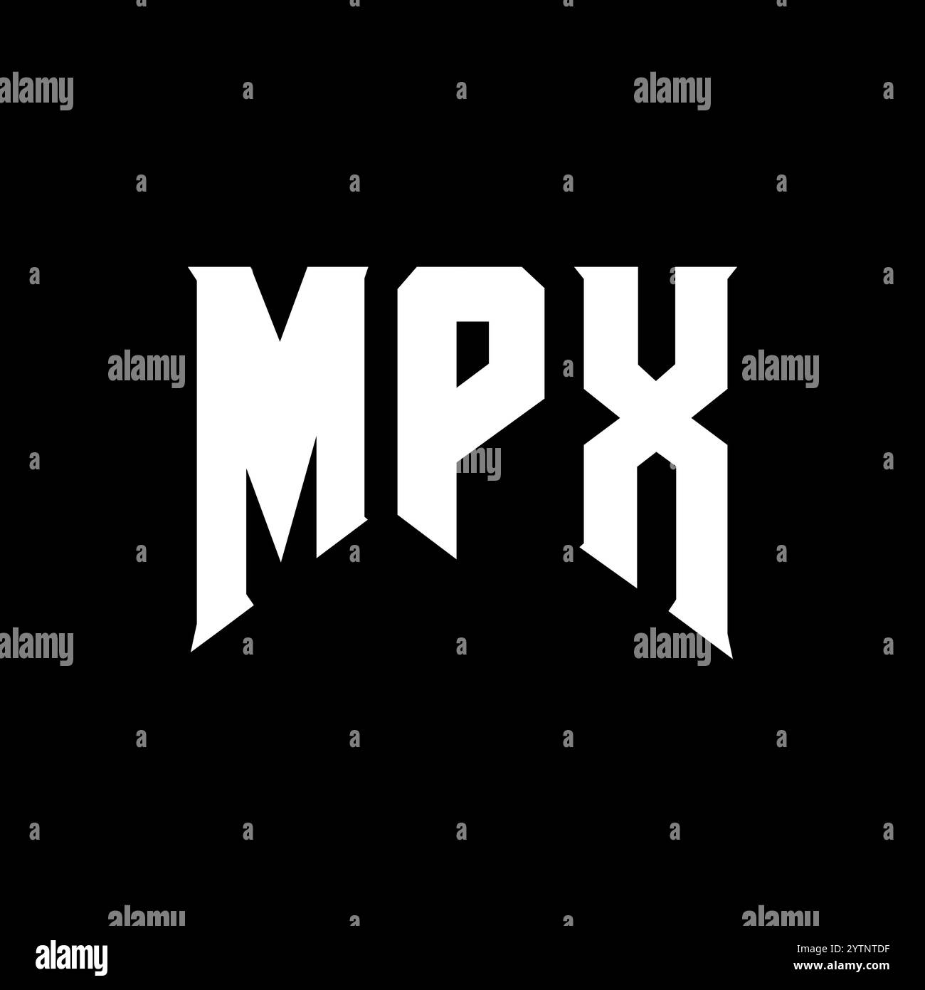 MPX letter logo design for technology company. MPX logo design black ...