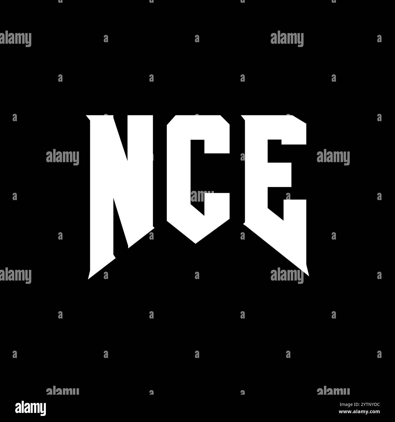 NCE letter logo design for technology company. NCE logo design black ...