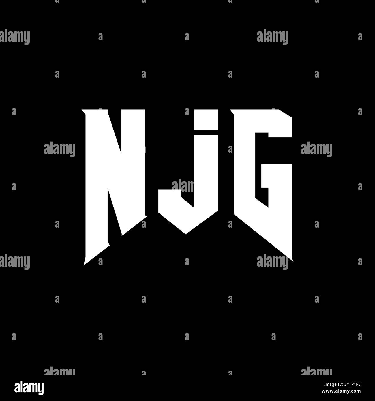 NJG letter logo design for technology company. NJG logo design black ...