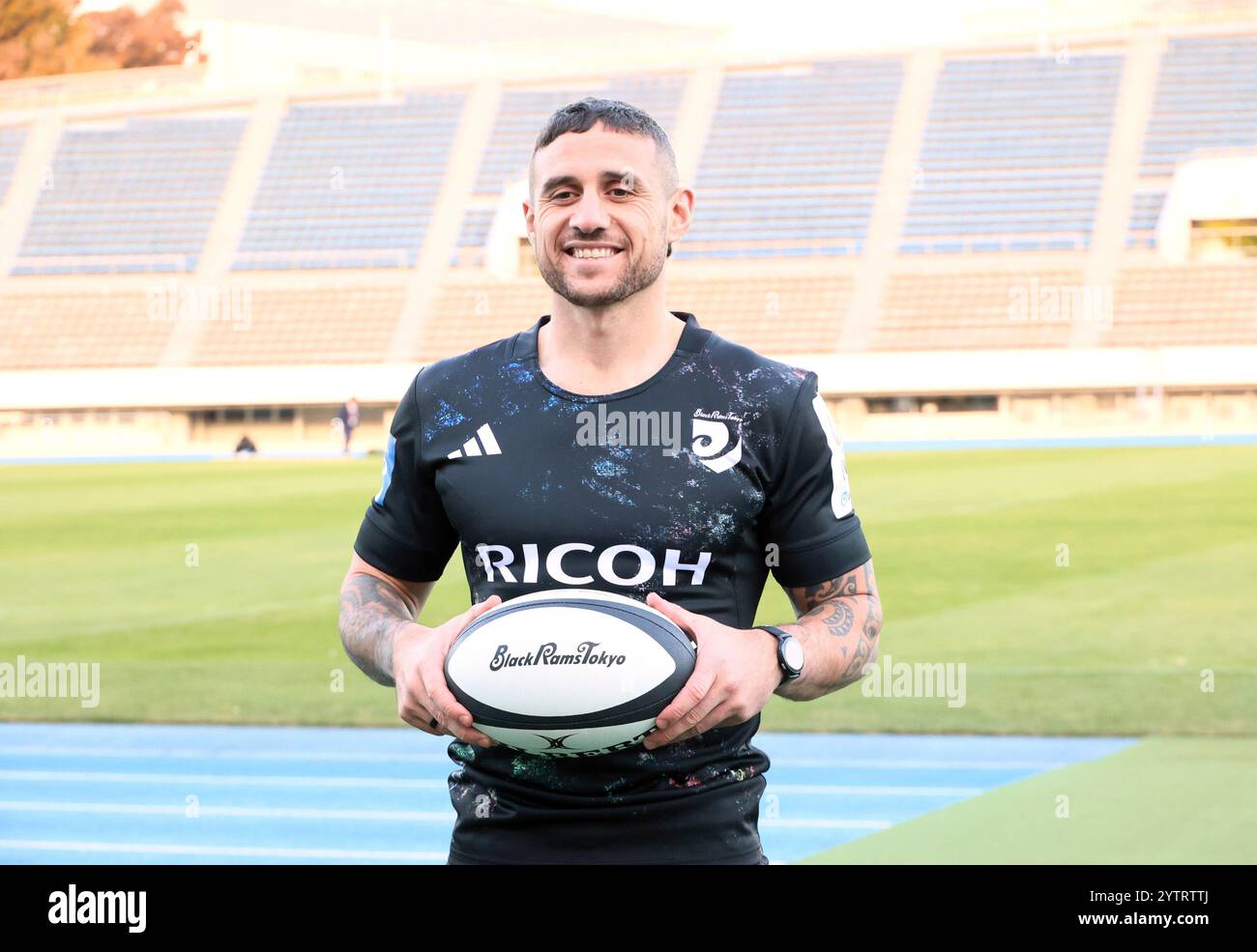 Tokyo, Japan. 7th Dec, 2024. New Zealand's All Blacks scrum half TJ ...