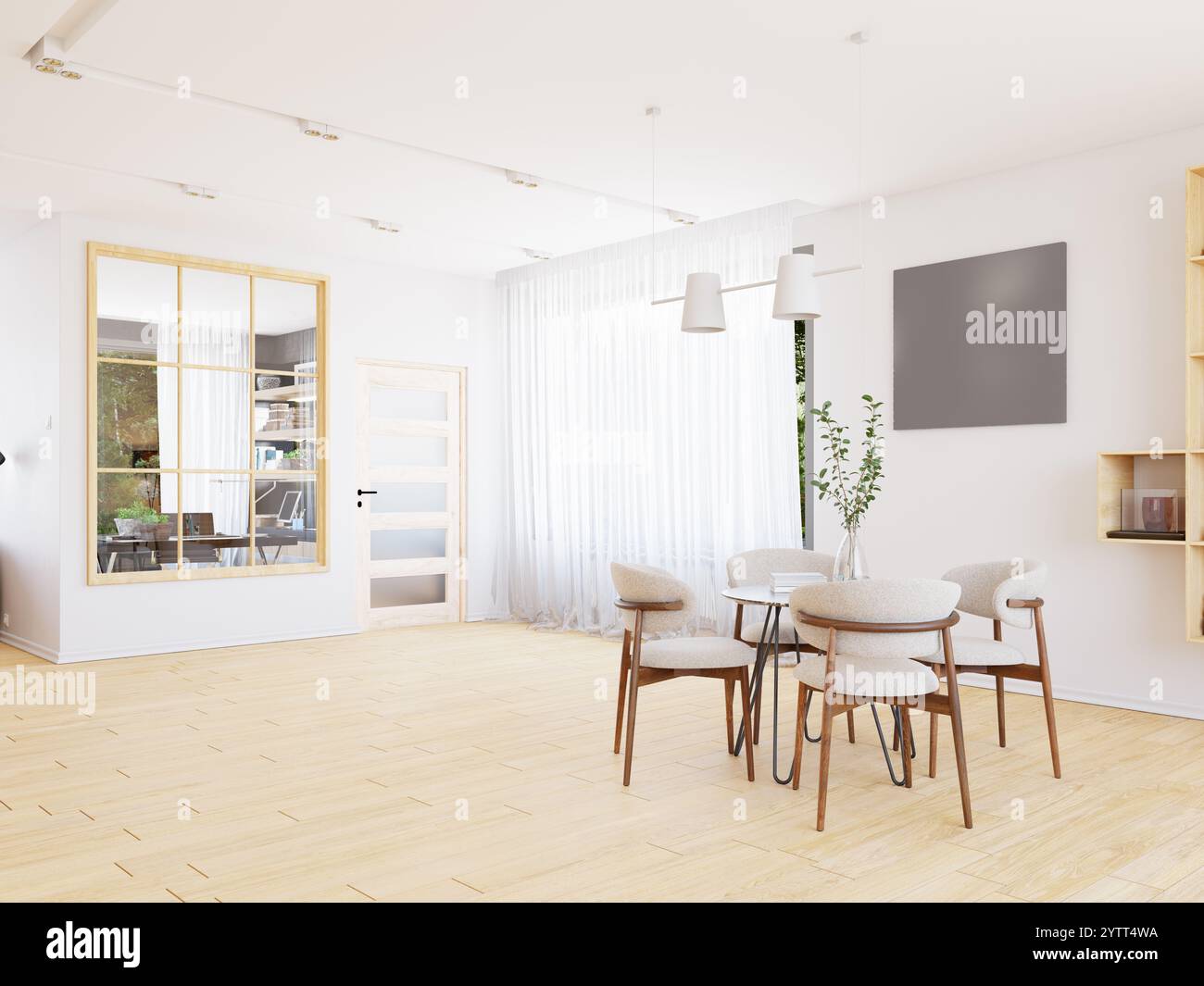 3d rendering narrow door hi-res stock photography and images - Alamy
