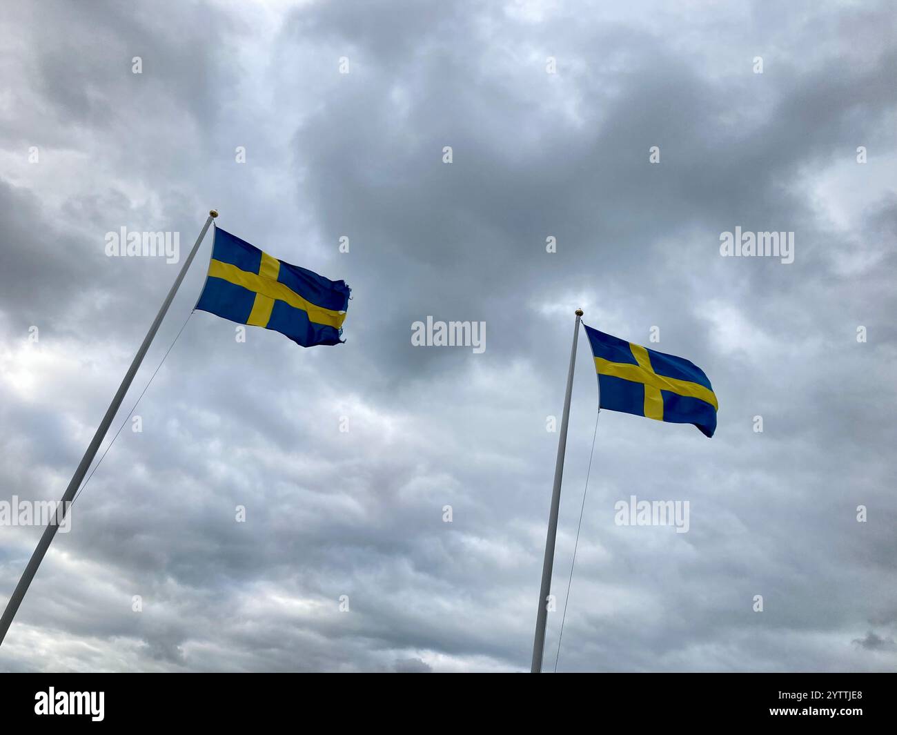 Swedish national flags smartphone stock photos and images - Alamy
