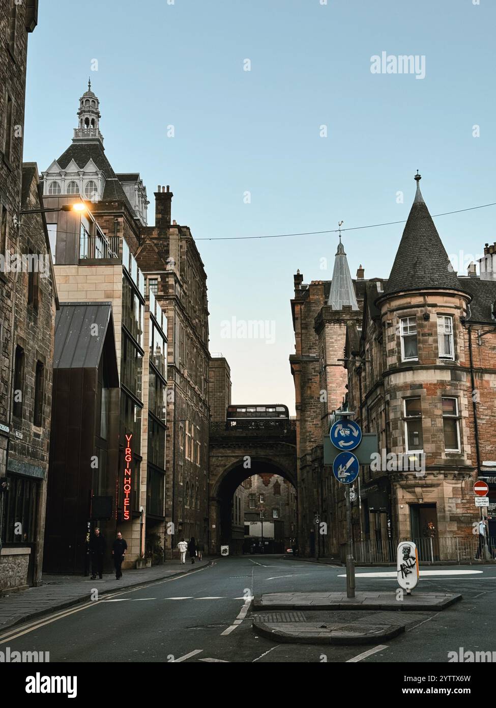 Edinburgh in december 2024. - Smartphone Captured Stock Image